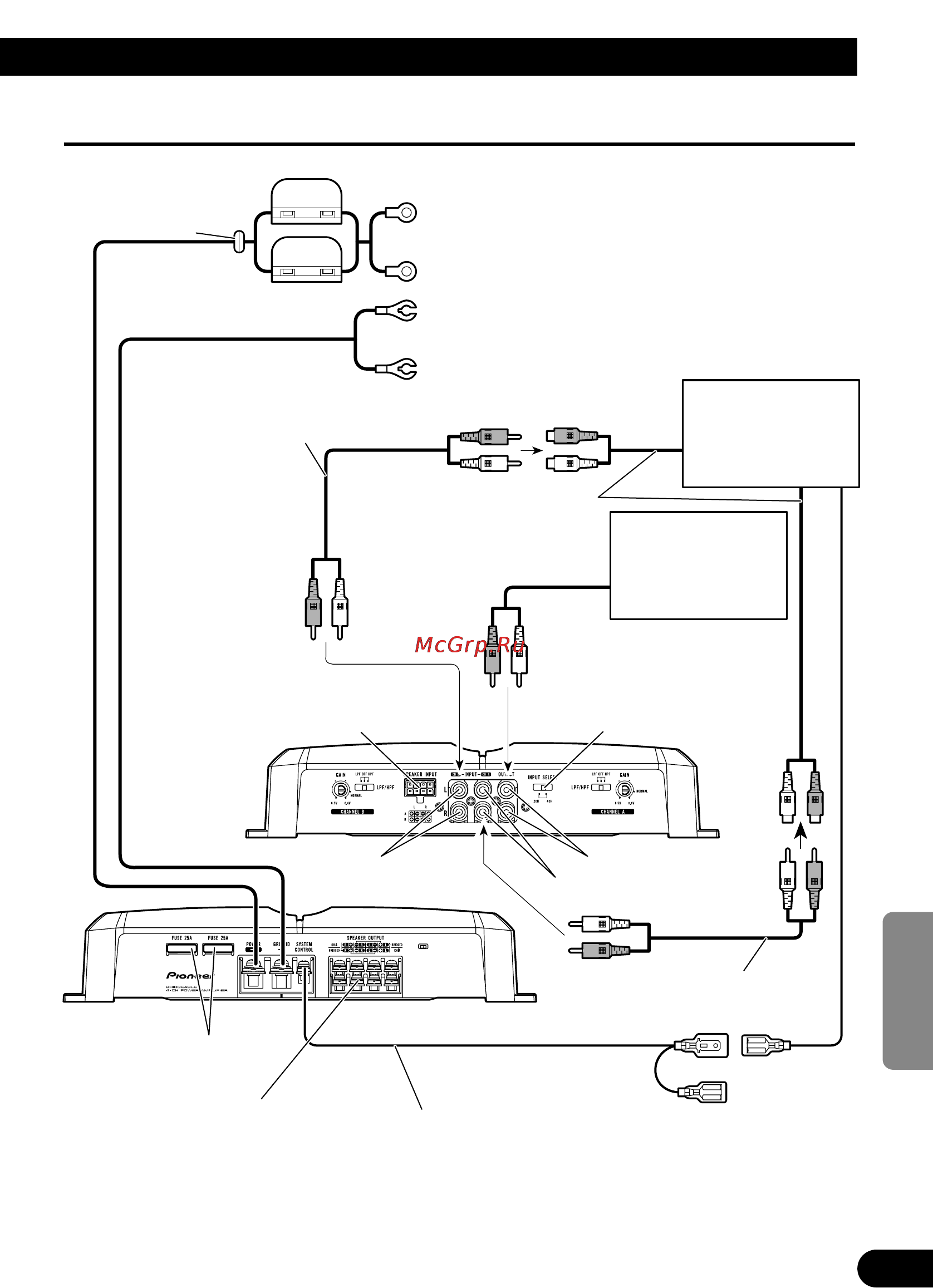 Pioneer GM-6300F [67/86] Aansluitschema