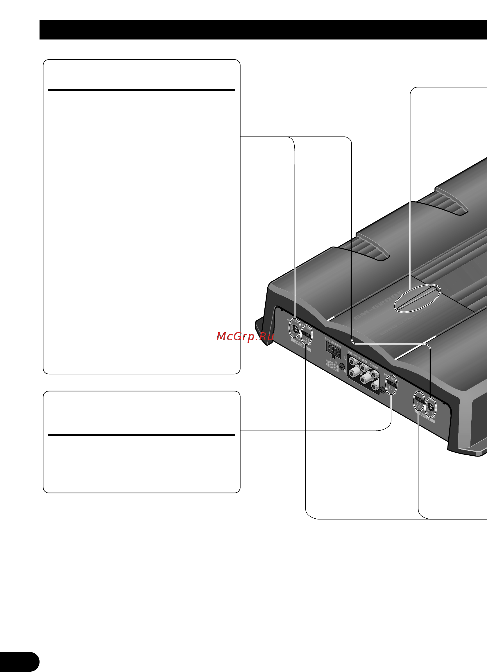 Pioneer GM-6200F [16/86] Ajuste de esta unidad