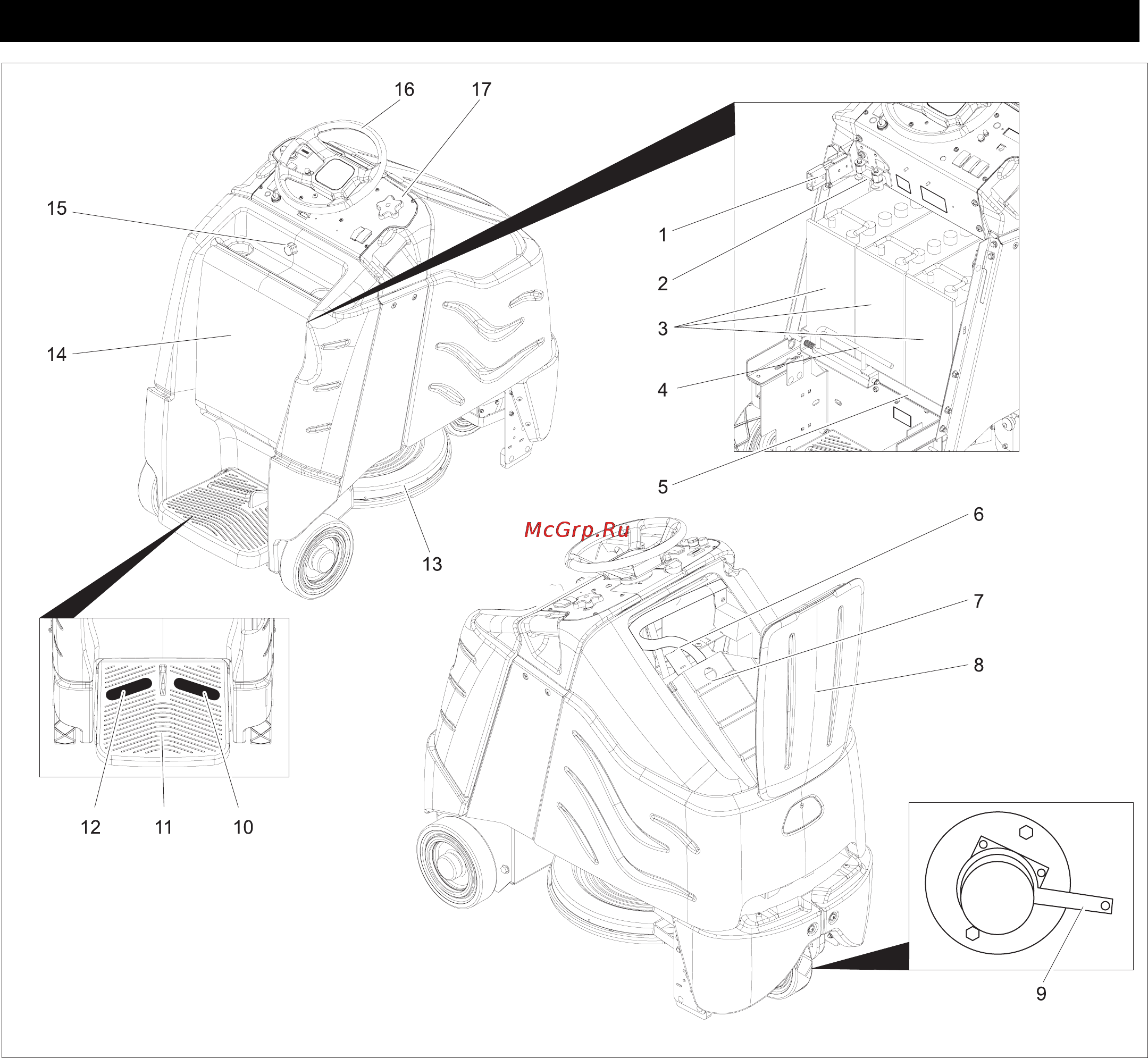Karcher BDP 50/2000 RS [167/196] Komandni i funkcijski elementi