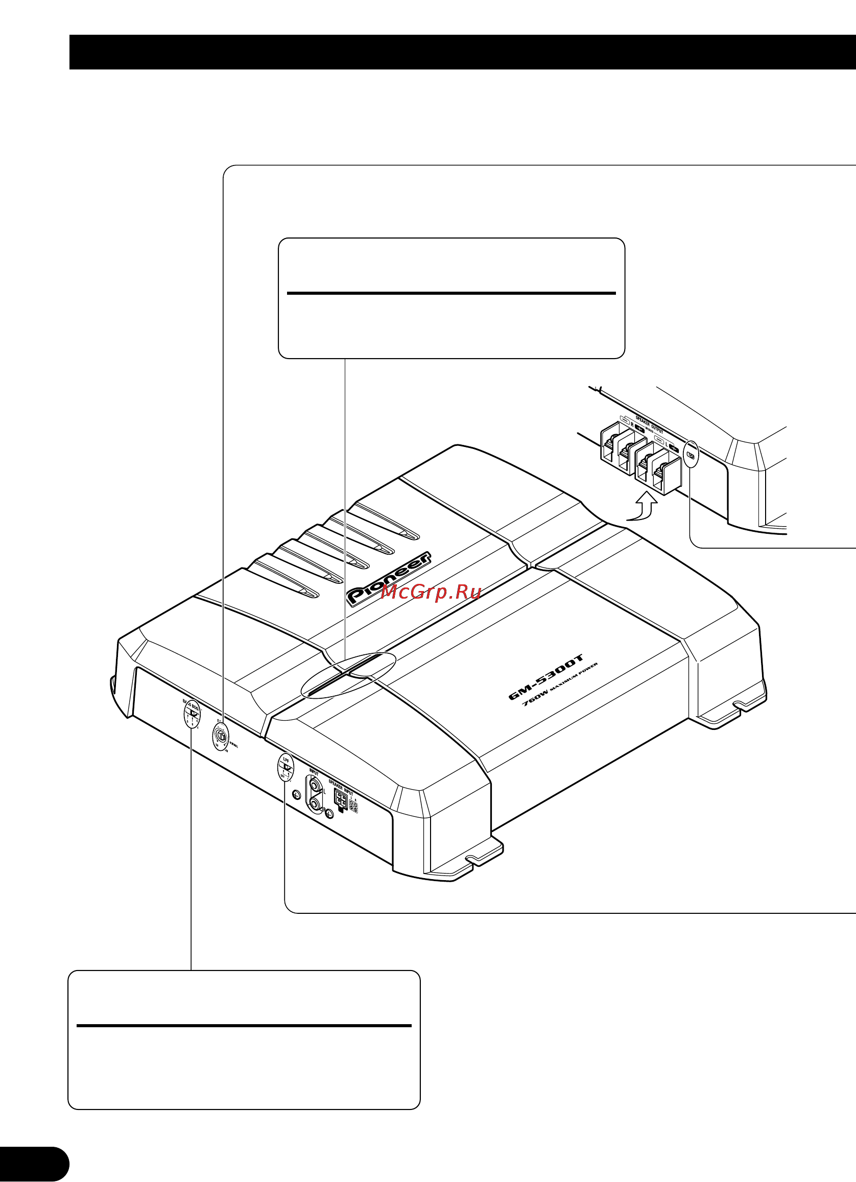 Pioneer GM-5300T [76/85] Настройка устройства