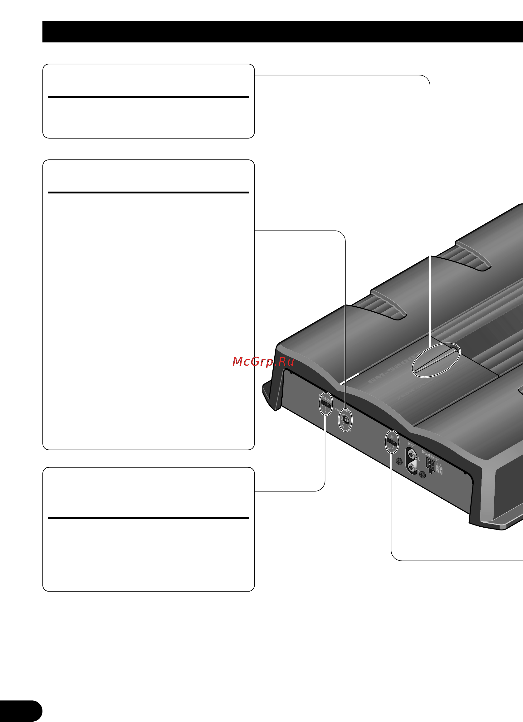 Pioneer GM-5200T [16/85] Ajuste de esta unidad