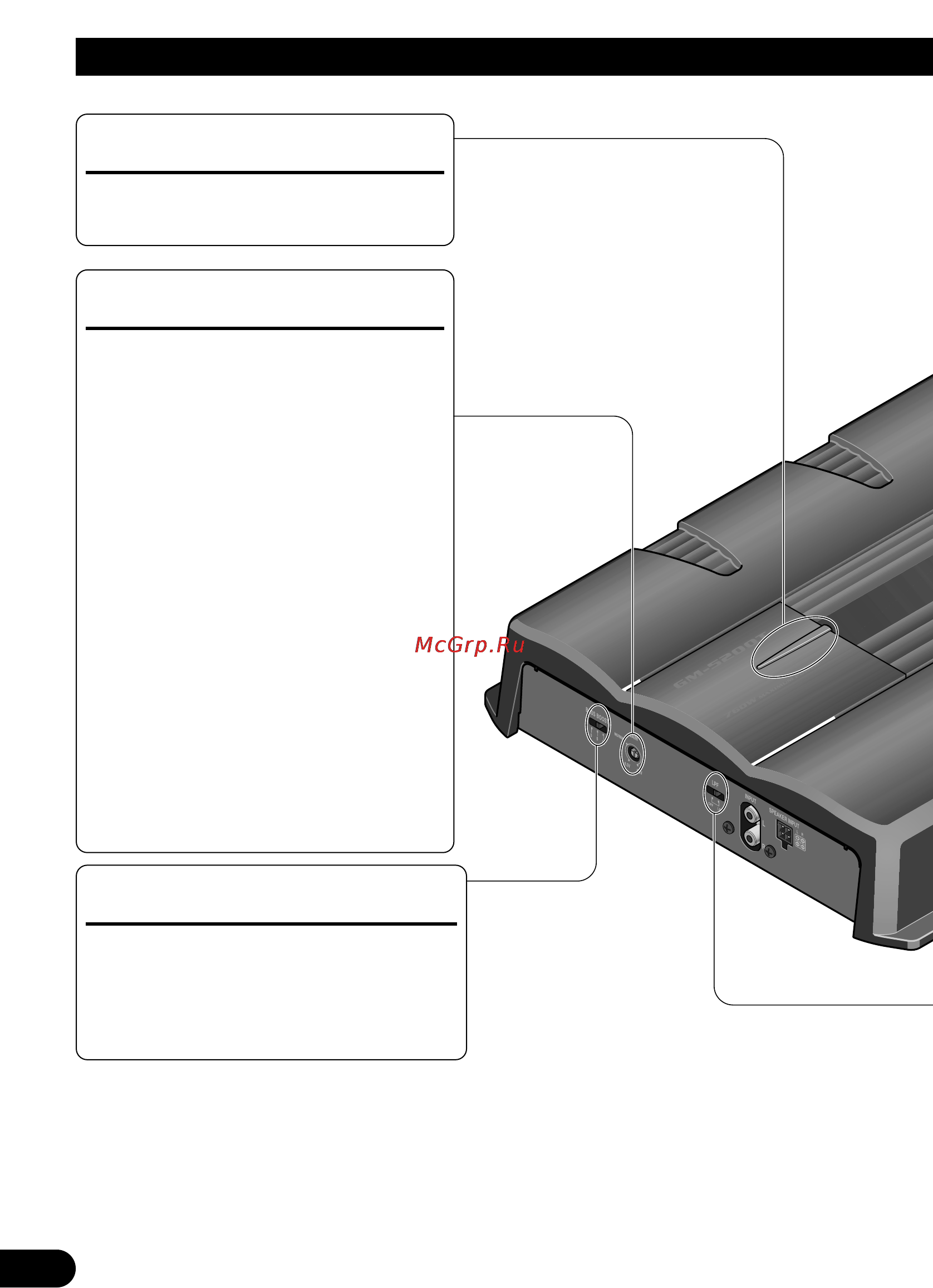 Pioneer GM-5200T [28/85] Einstellen dieses geräts