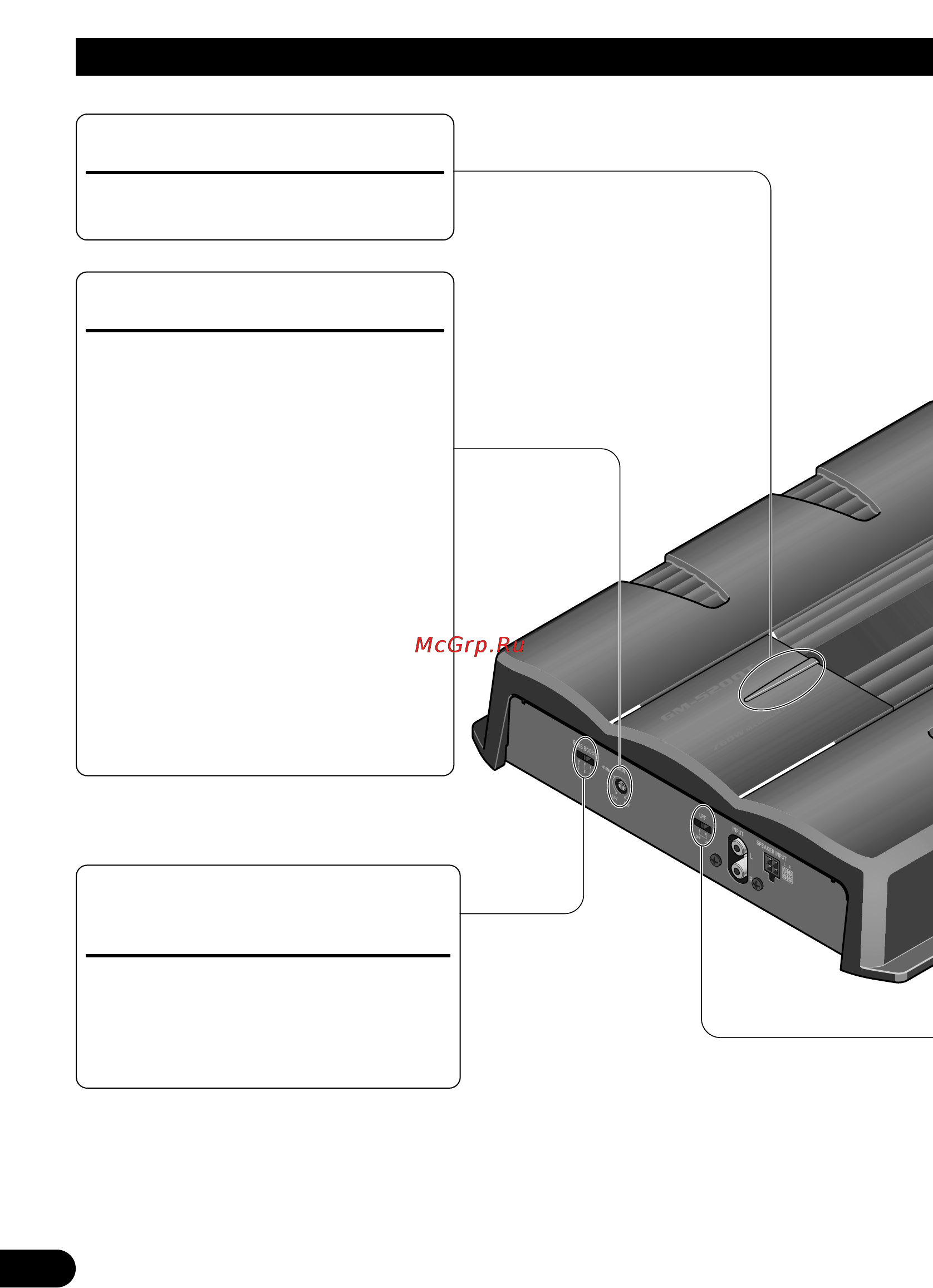 Pioneer GM-5200T [64/85] Instellen van dit toestel