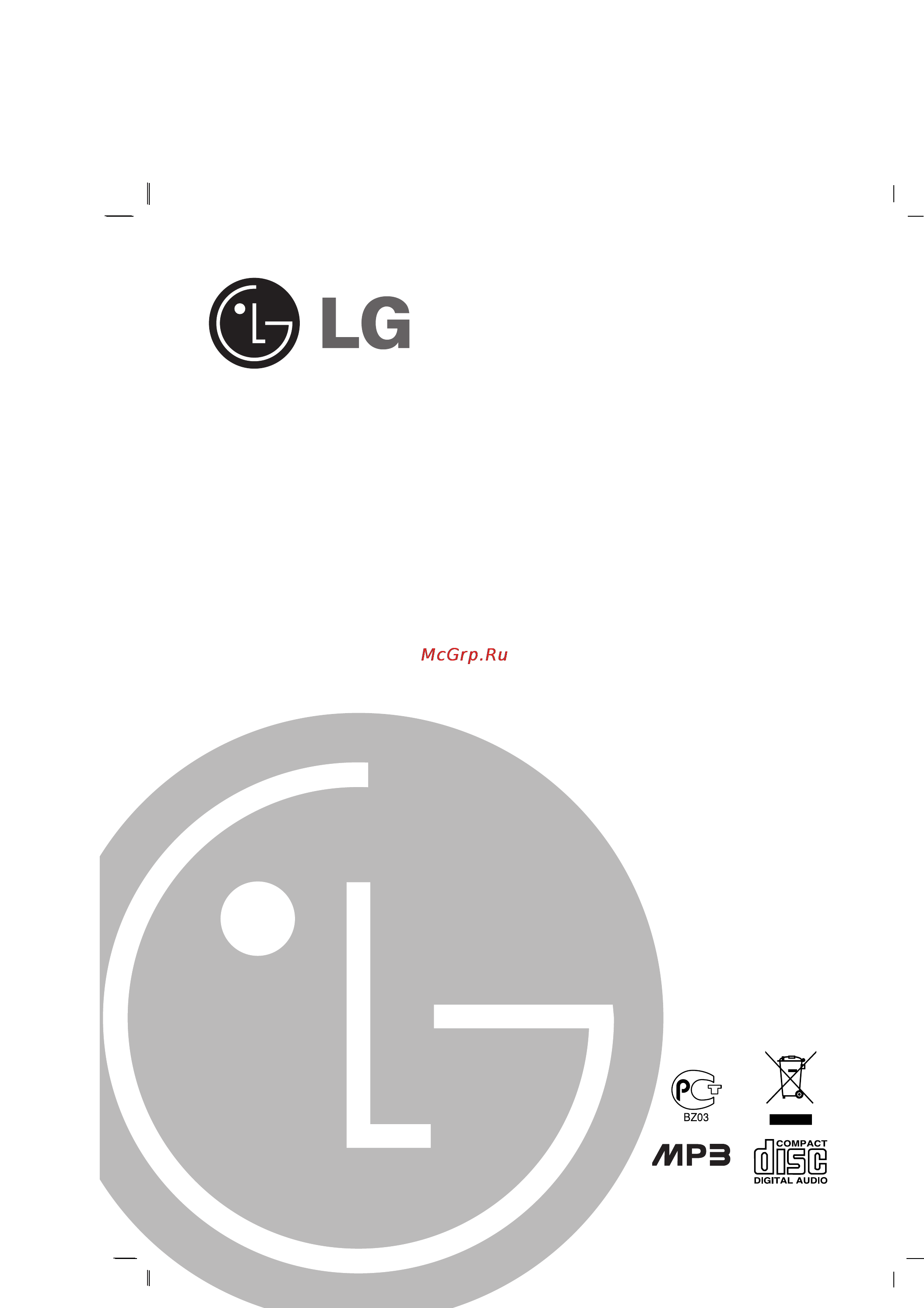 LG FFH-M315 Инструкция по эксплуатации онлайн