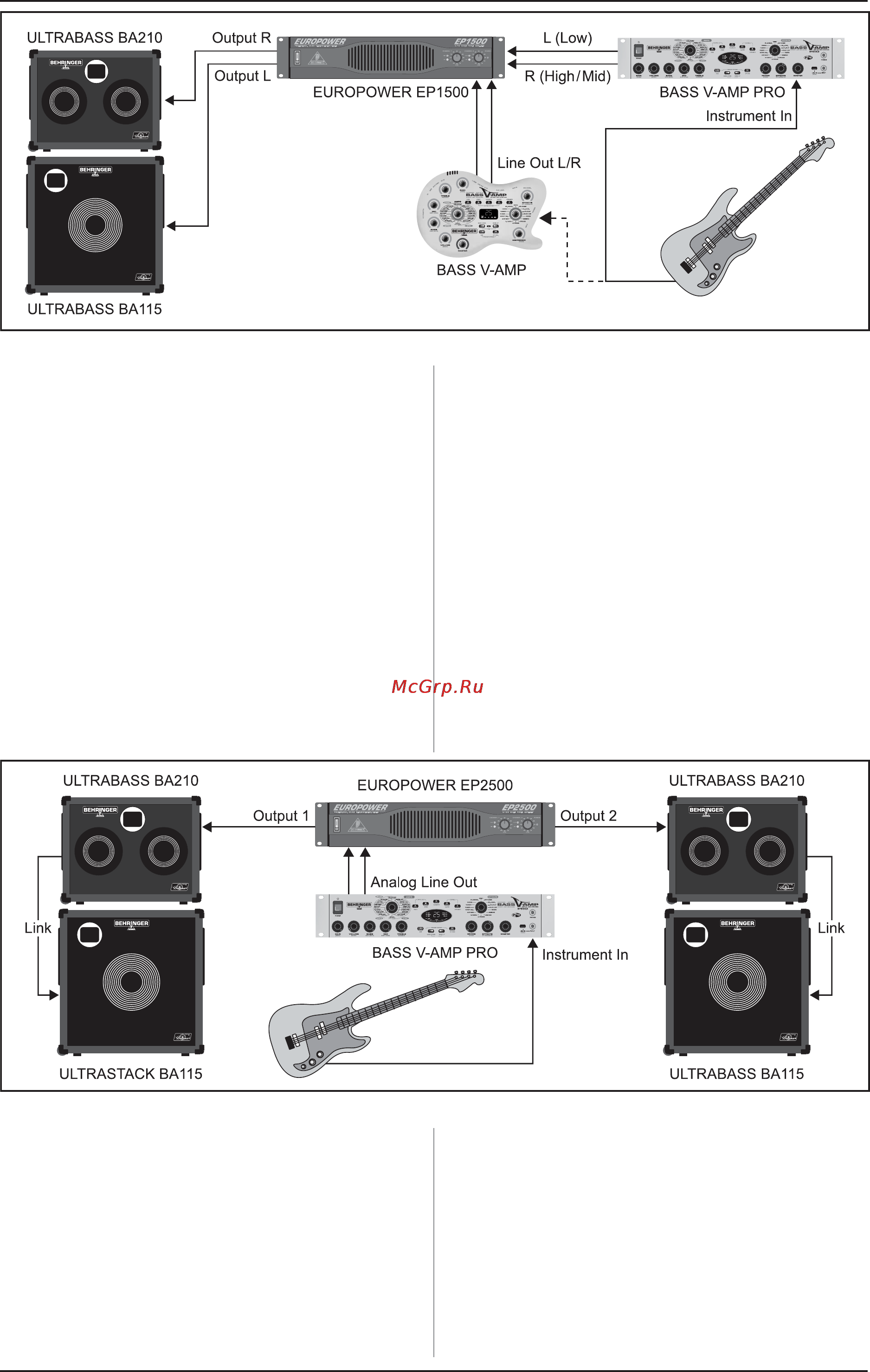 Behringer BA 115 ULTRABASS [5/7] Примеры применения