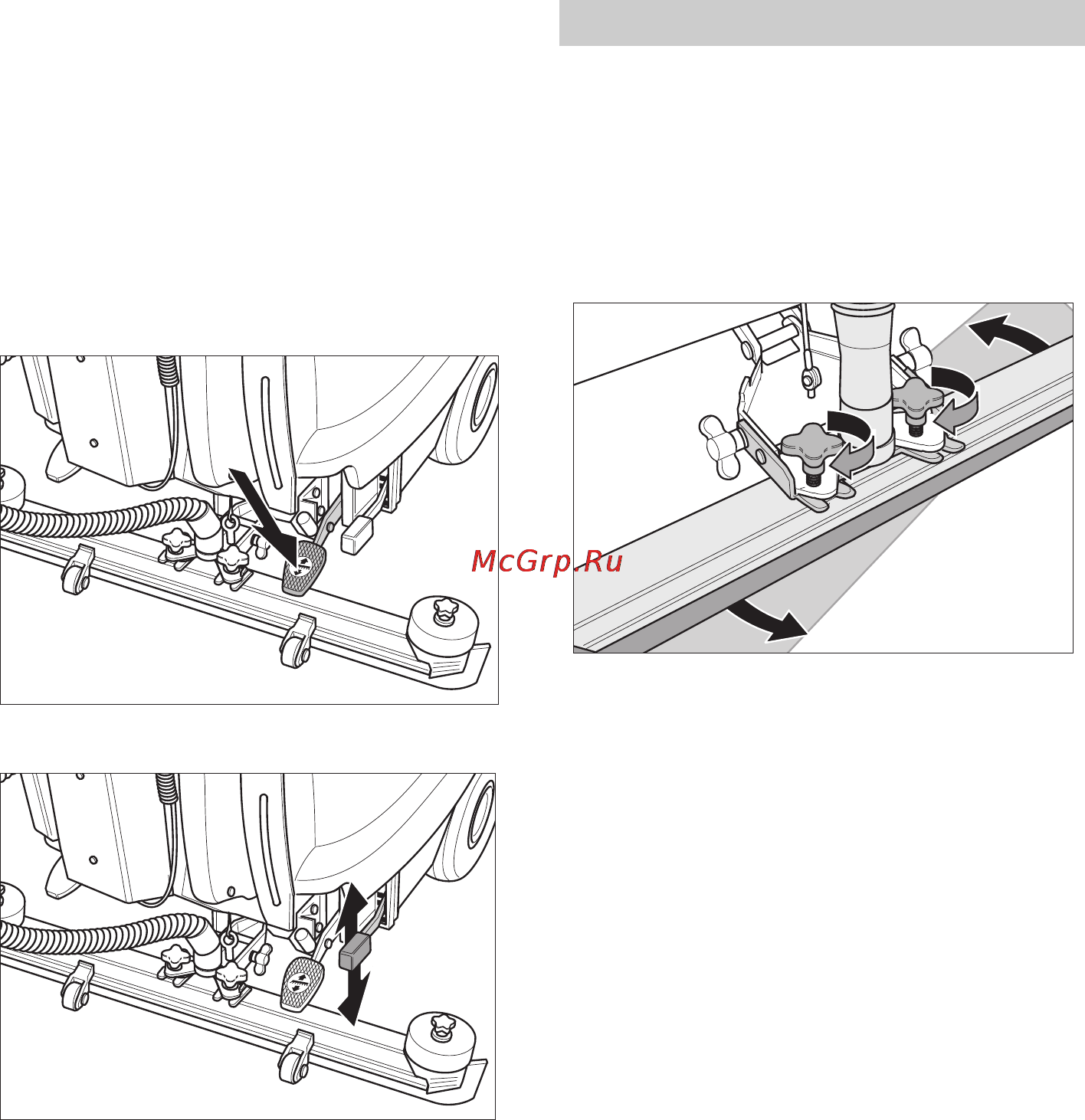 Karcher B 60 W Bp Dose [334/550] Nastavitev sesalnega nosilca