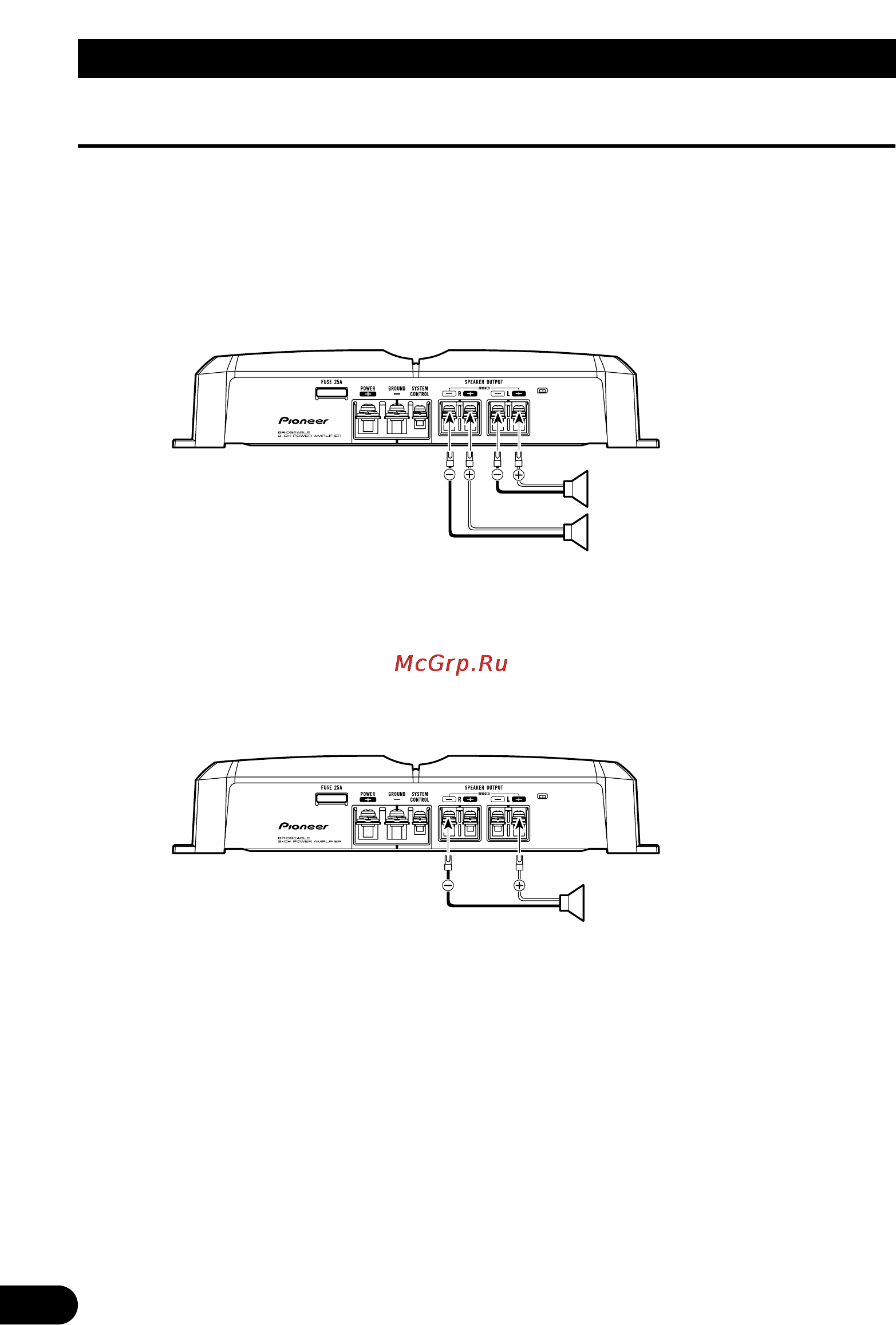 Pioneer GM-3300T [10/85] Connecting the unit