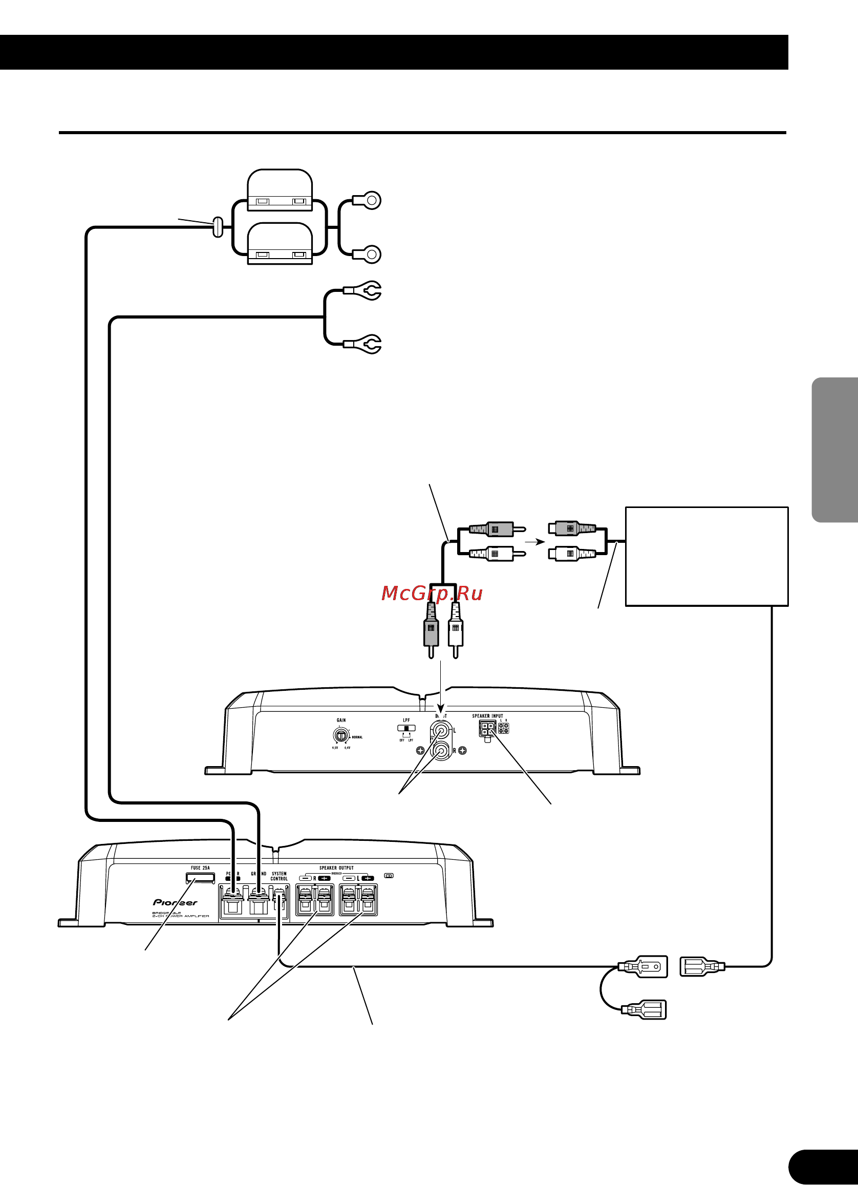 Pioneer GM-3300T [31/85] Anschlussschema