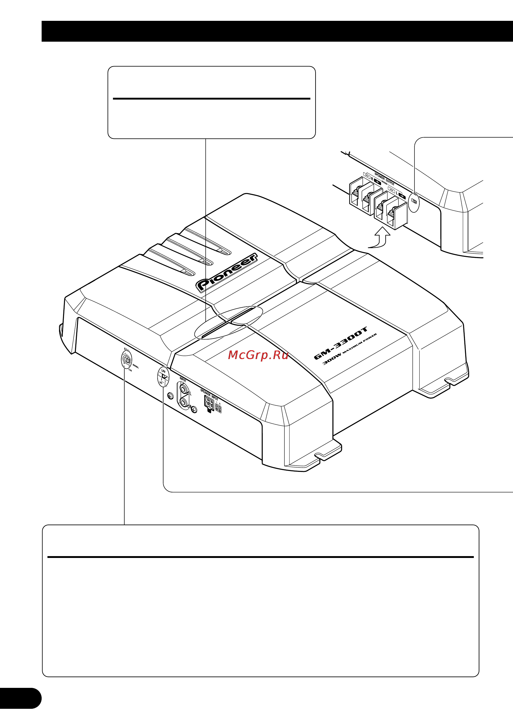 Pioneer GM-3300T [4/85] Gain control