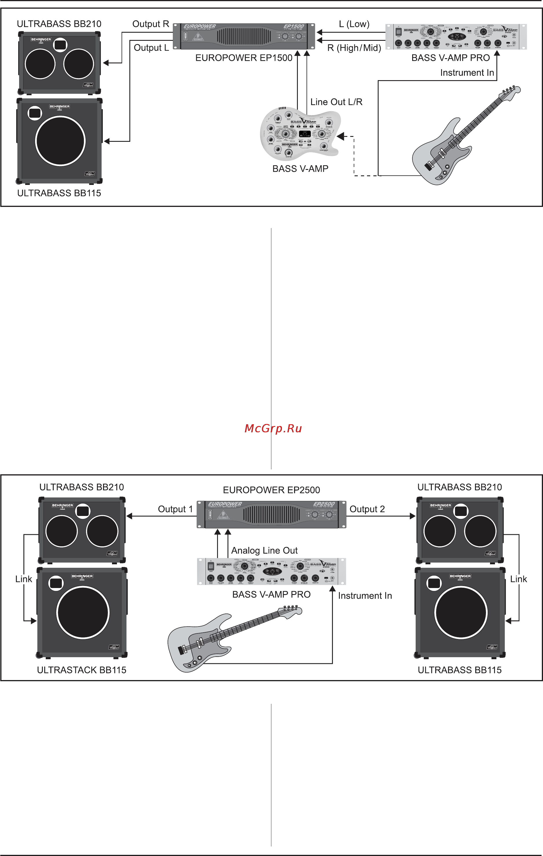 Behringer BB115 [5/7] Примеры применения