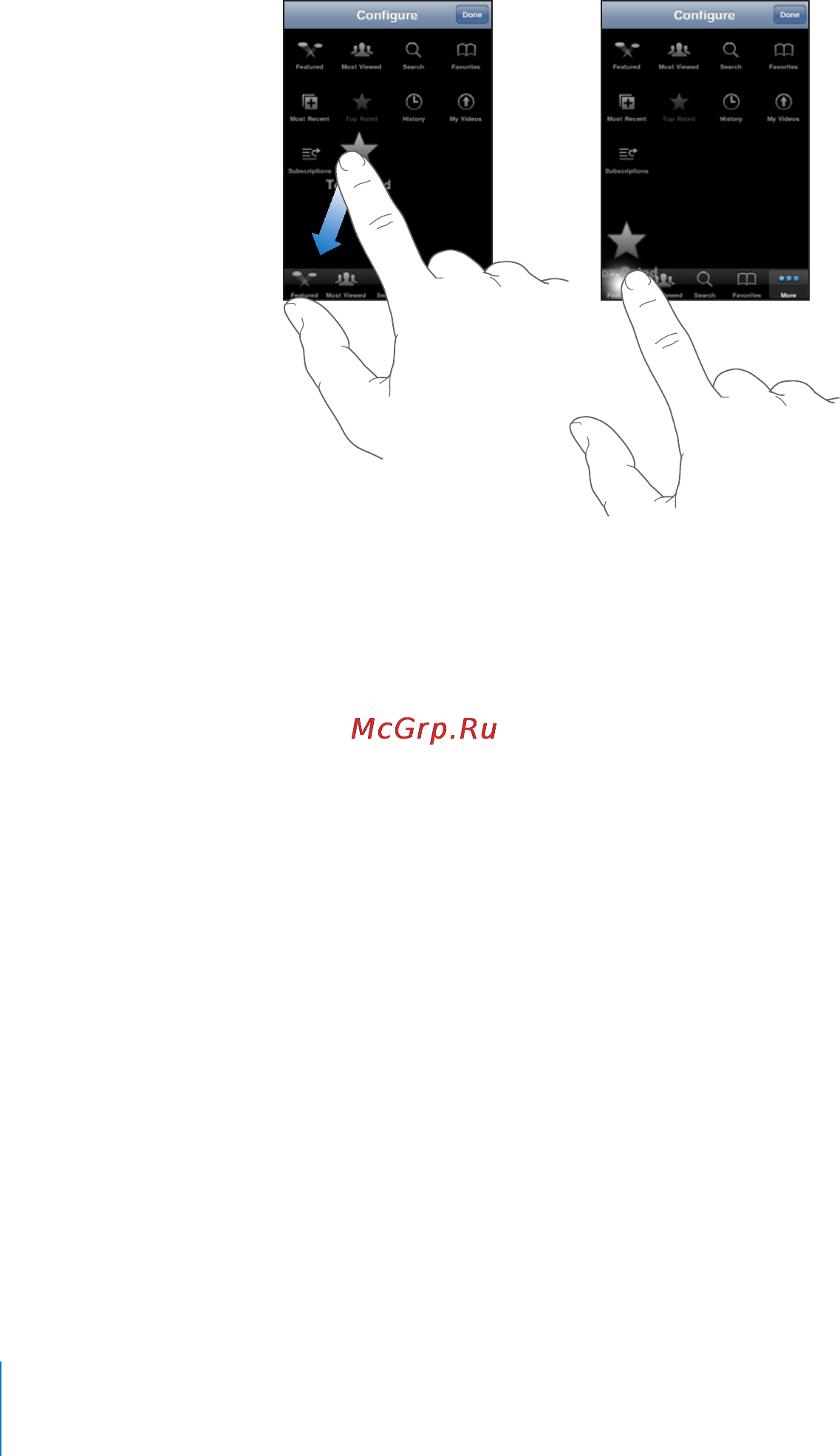 Apple MC540RP/A 8Gb [132/249] Замена кнопок просмотра