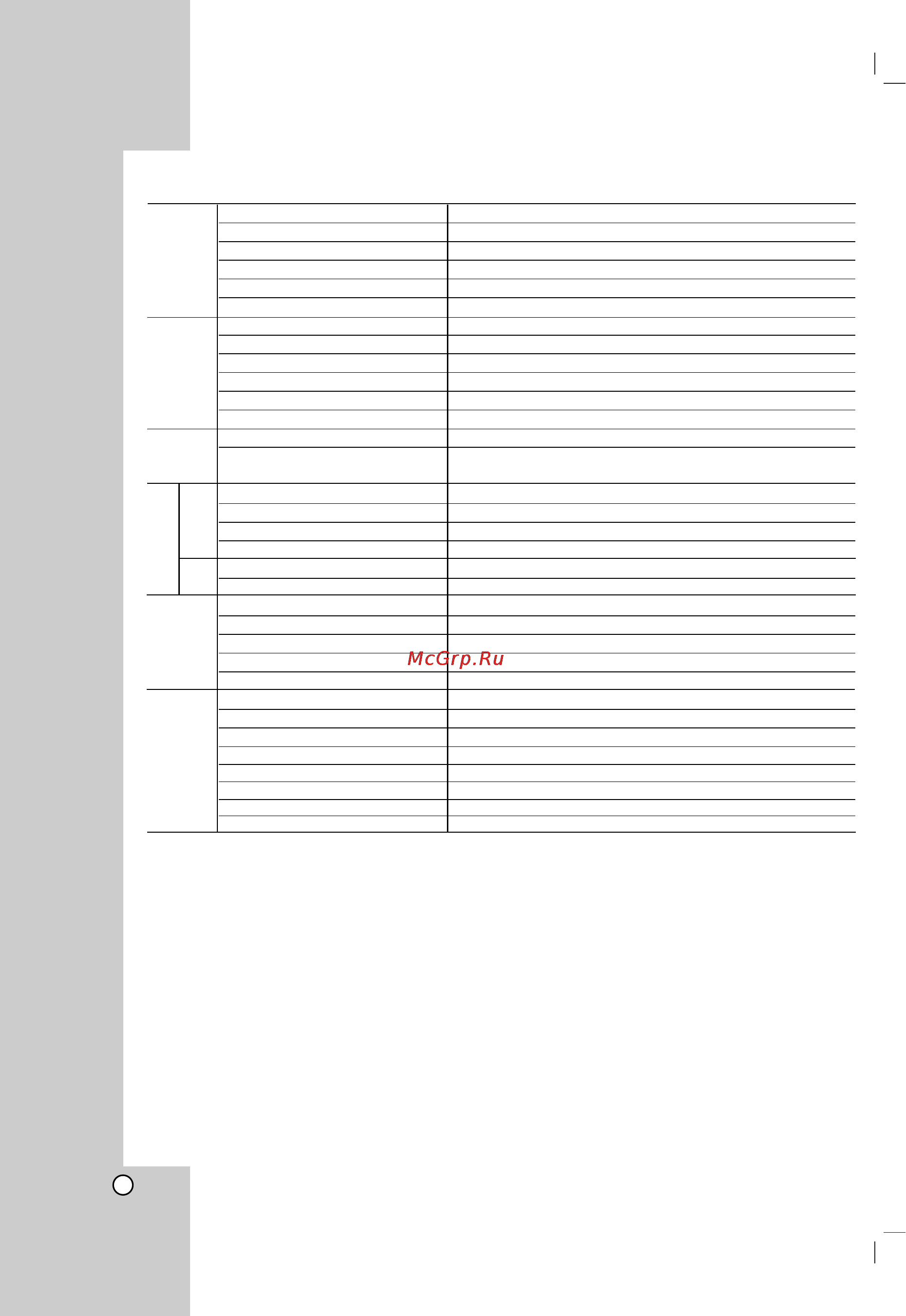 LG FB-D162X [26/27] Технические характеристики