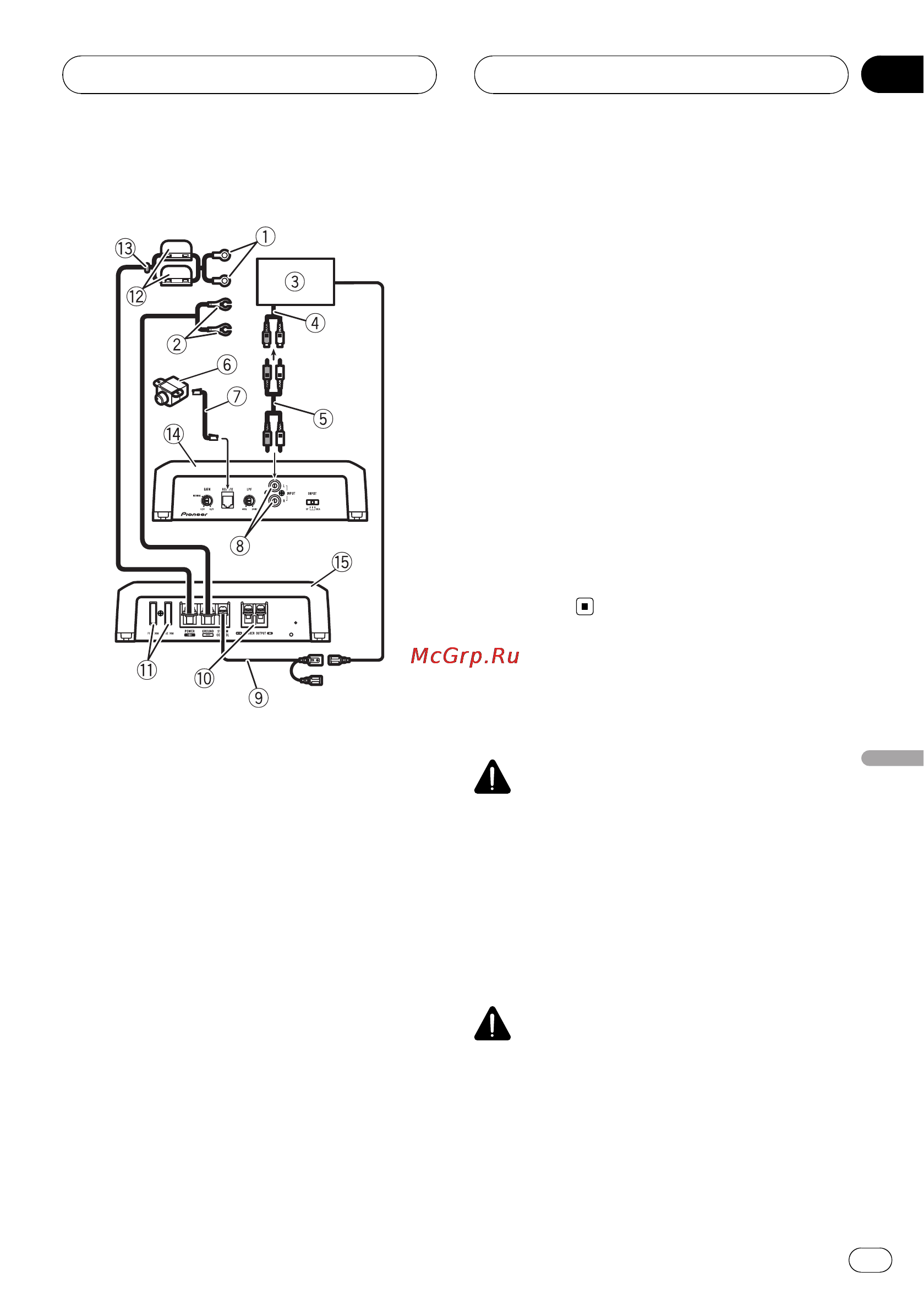 Pioneer GM-D8500M [55/88] Anschließen der geräte
