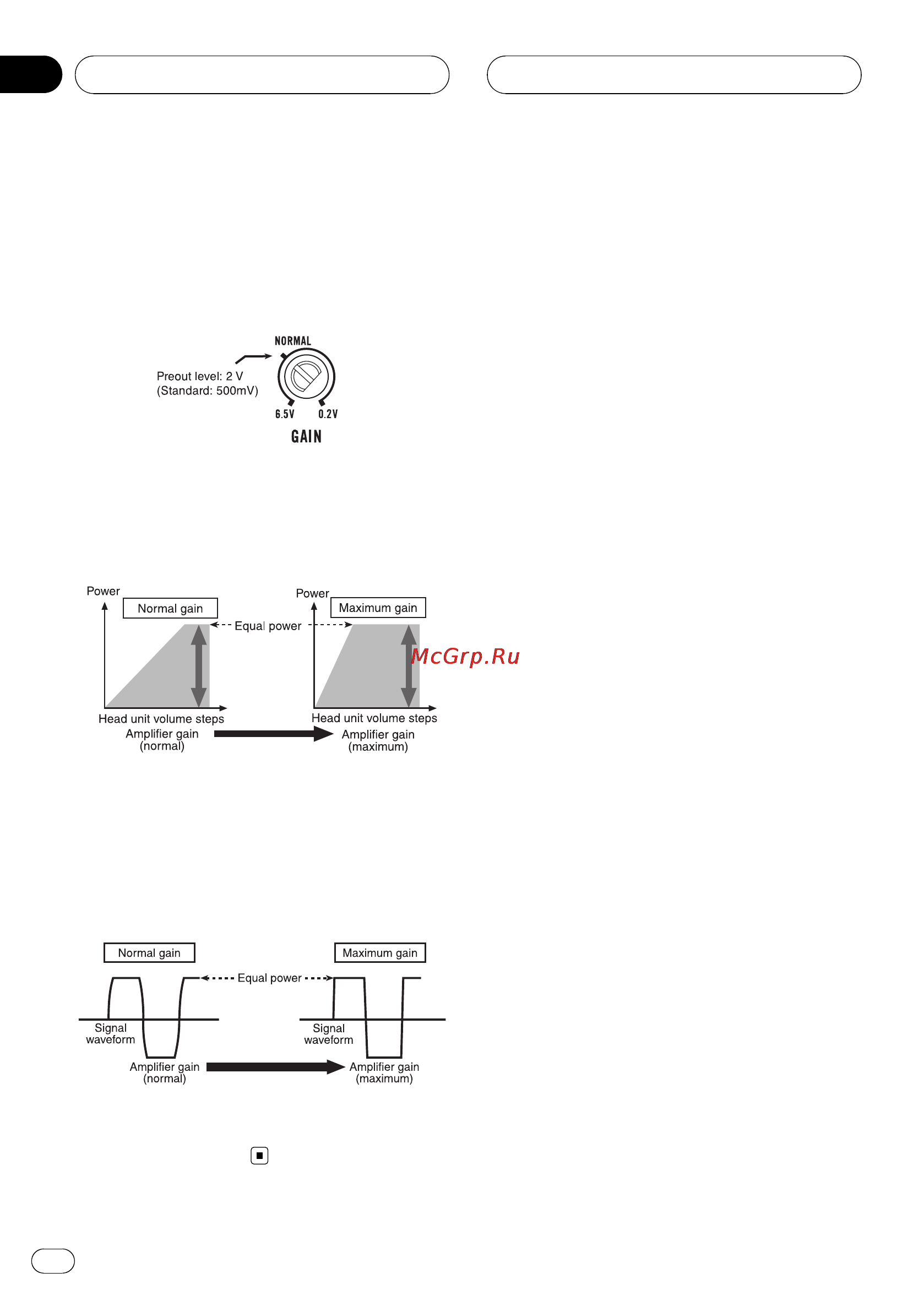 Pioneer GM-D8500M [6/88] Setting the unit