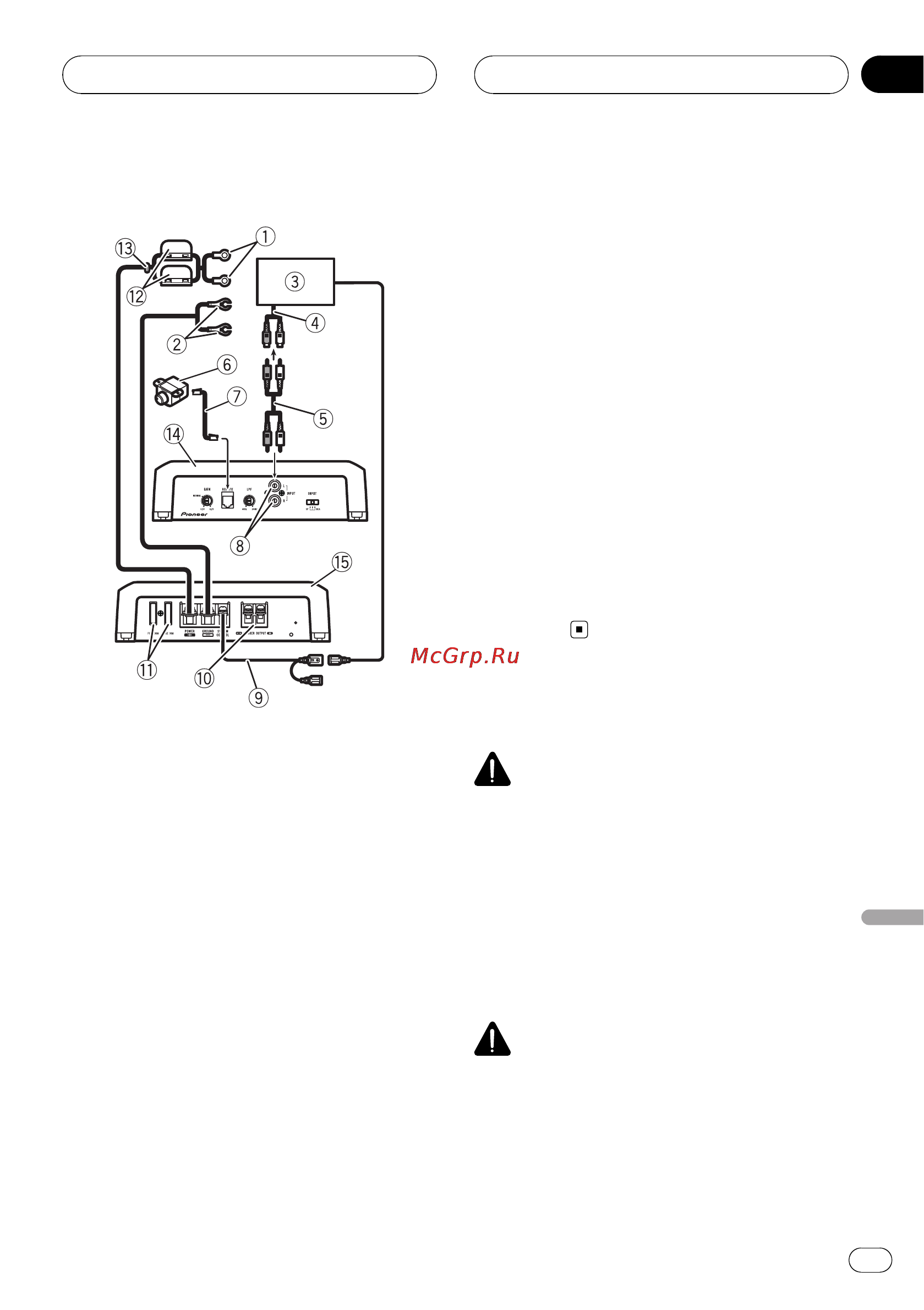 Pioneer GM-D8500M [67/88] Aansluitschema