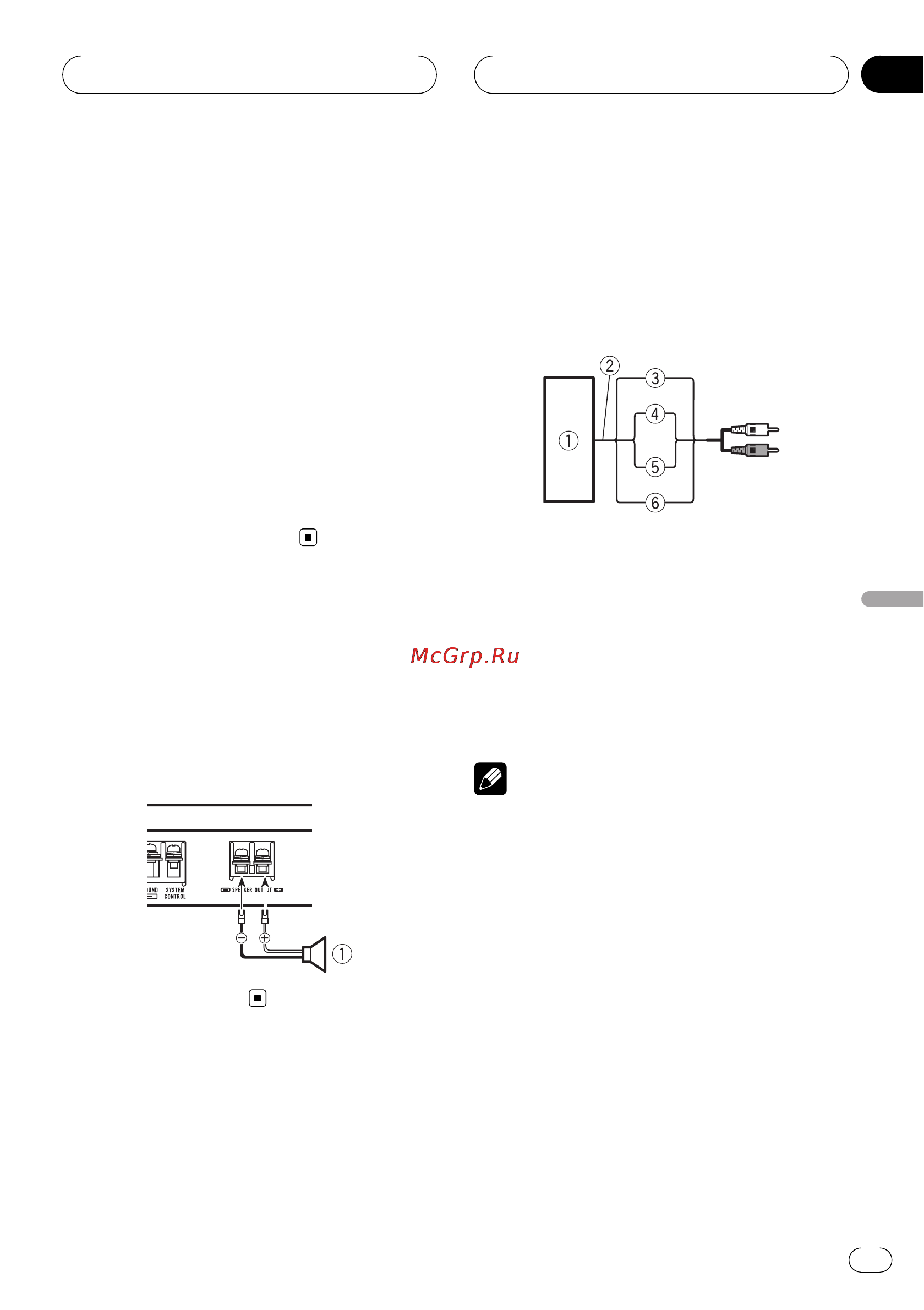 Pioneer GM-D7500M [41/84] Conexión de altavoces