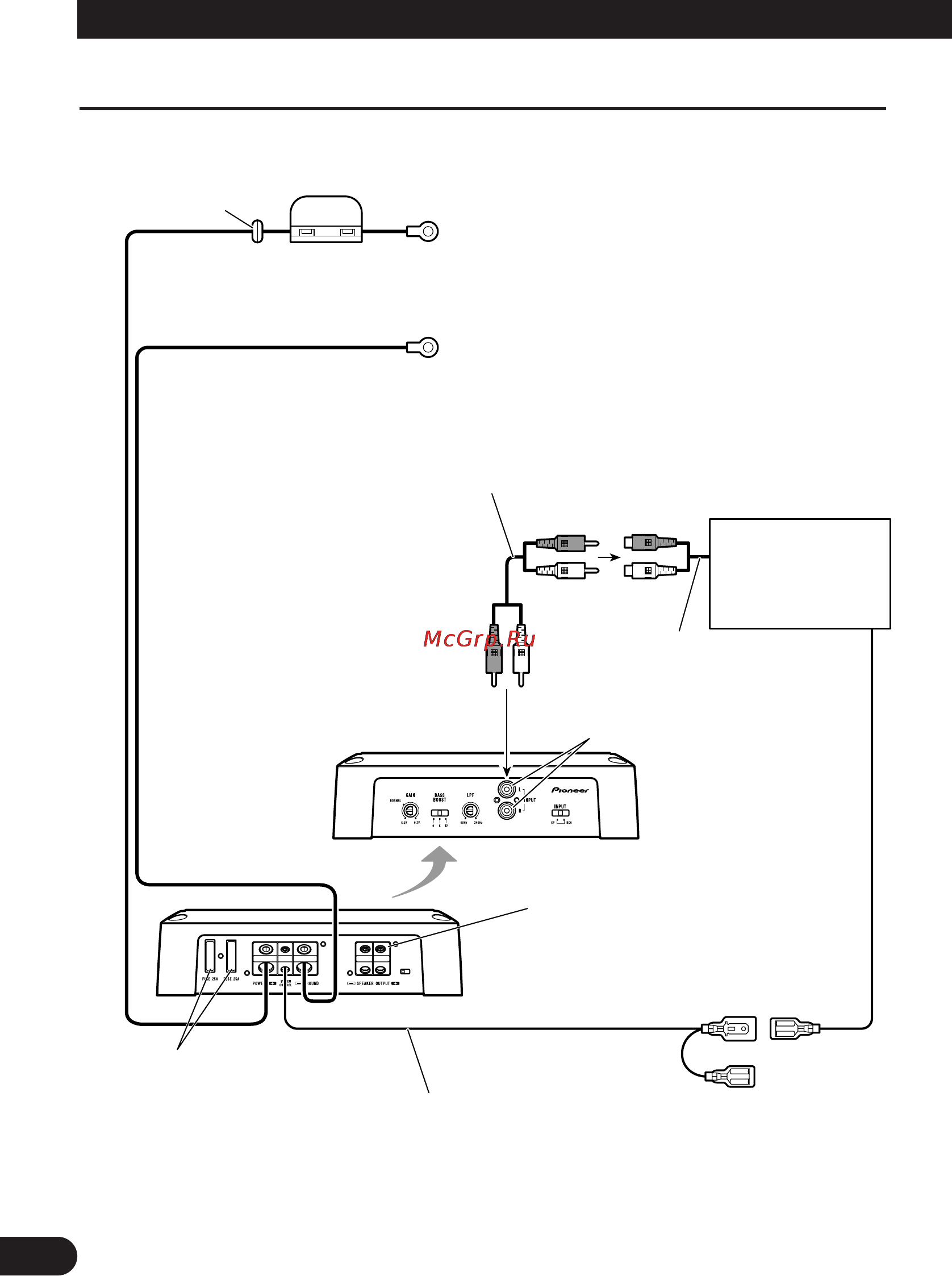 Pioneer GM-D7400M [32/86] Anschluss der einheit