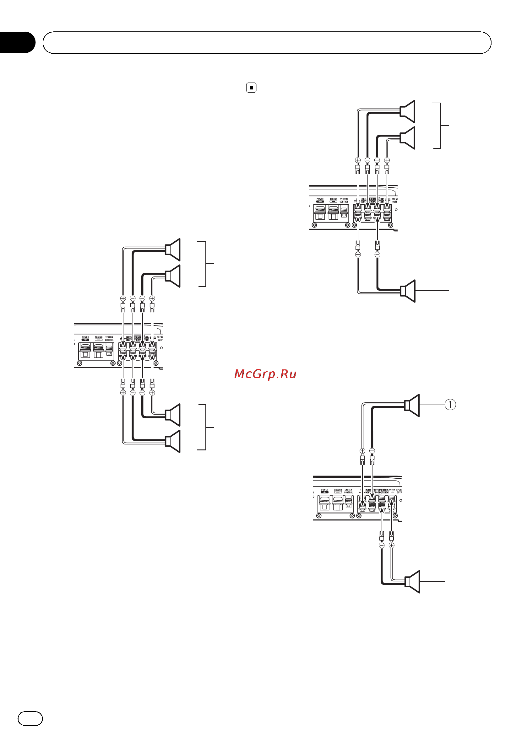 Pioneer GM-6500F [20/96] Connexion des appareils