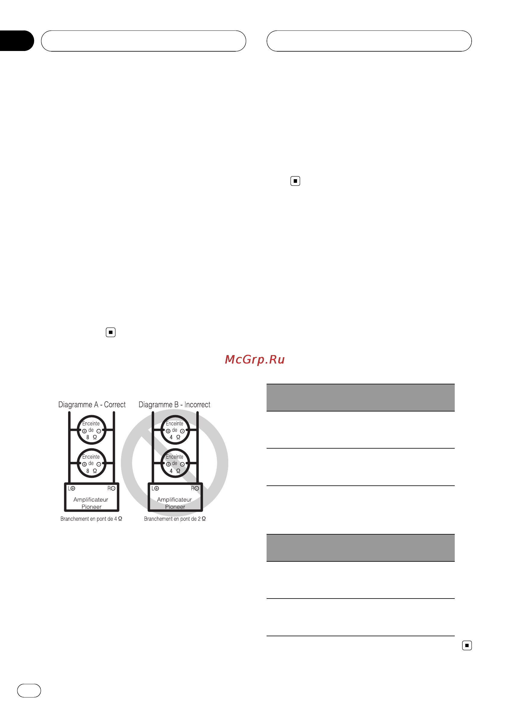 Pioneer GM-5400T [46/96] Connexion des appareils