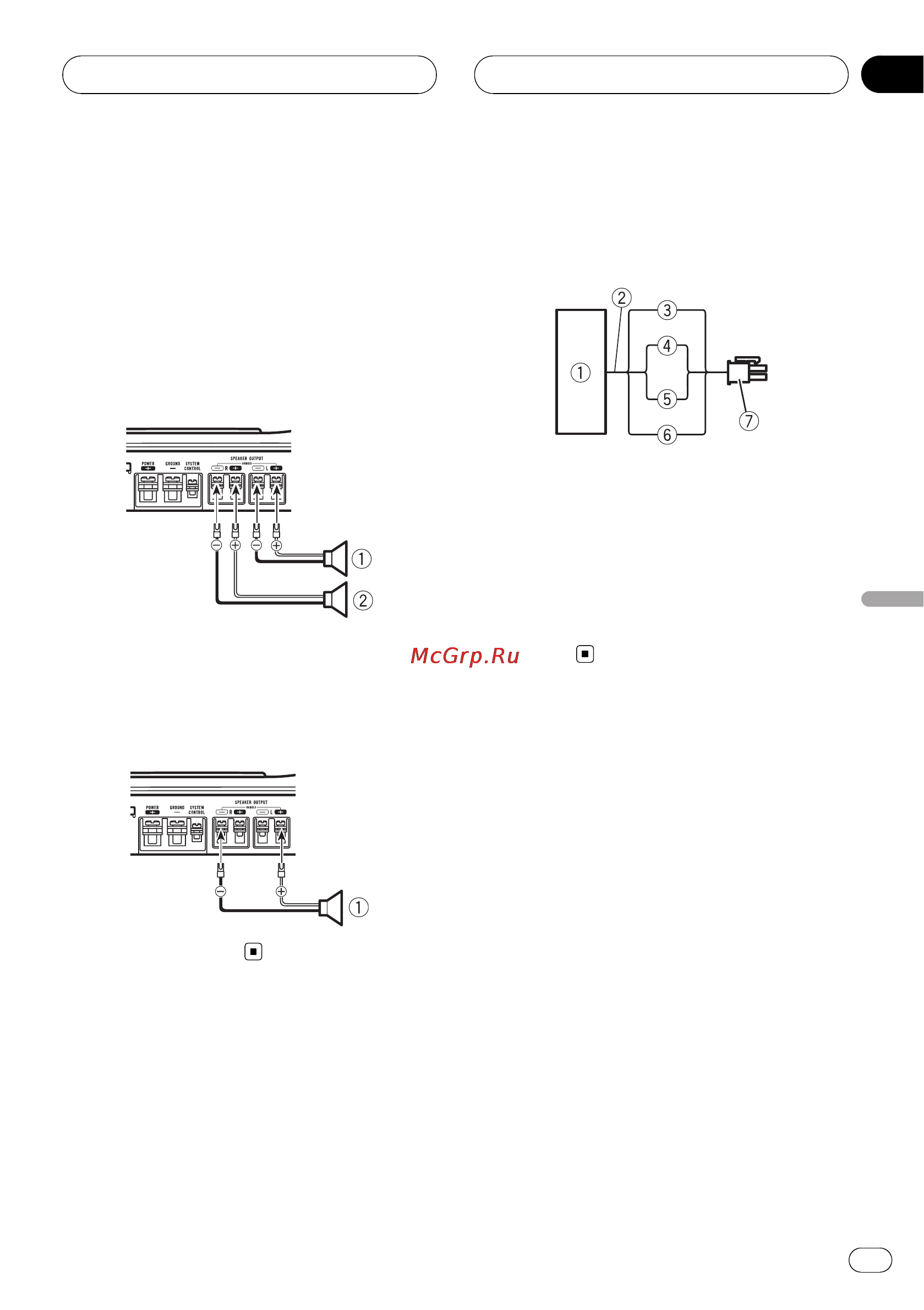 Pioneer GM-5400T [47/96] Connexion des appareils