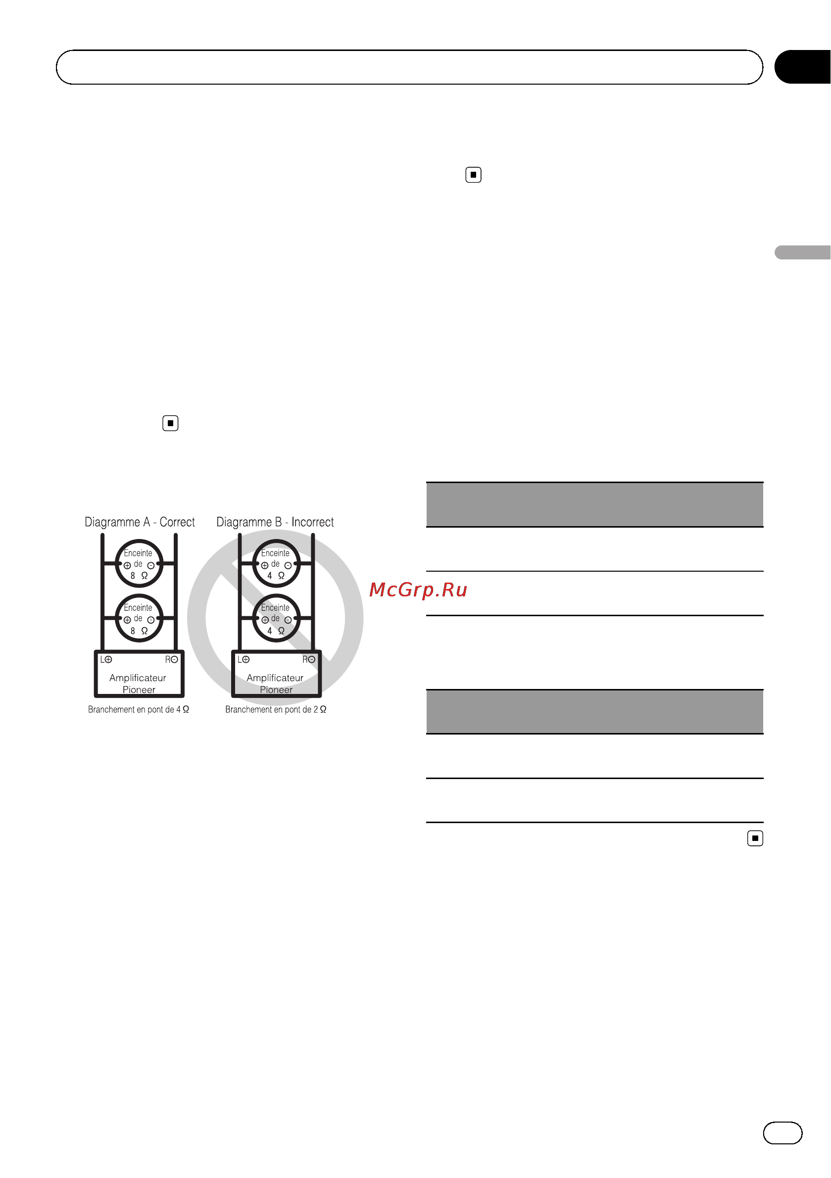 Pioneer GM-3500T [17/84] Connexion des appareils