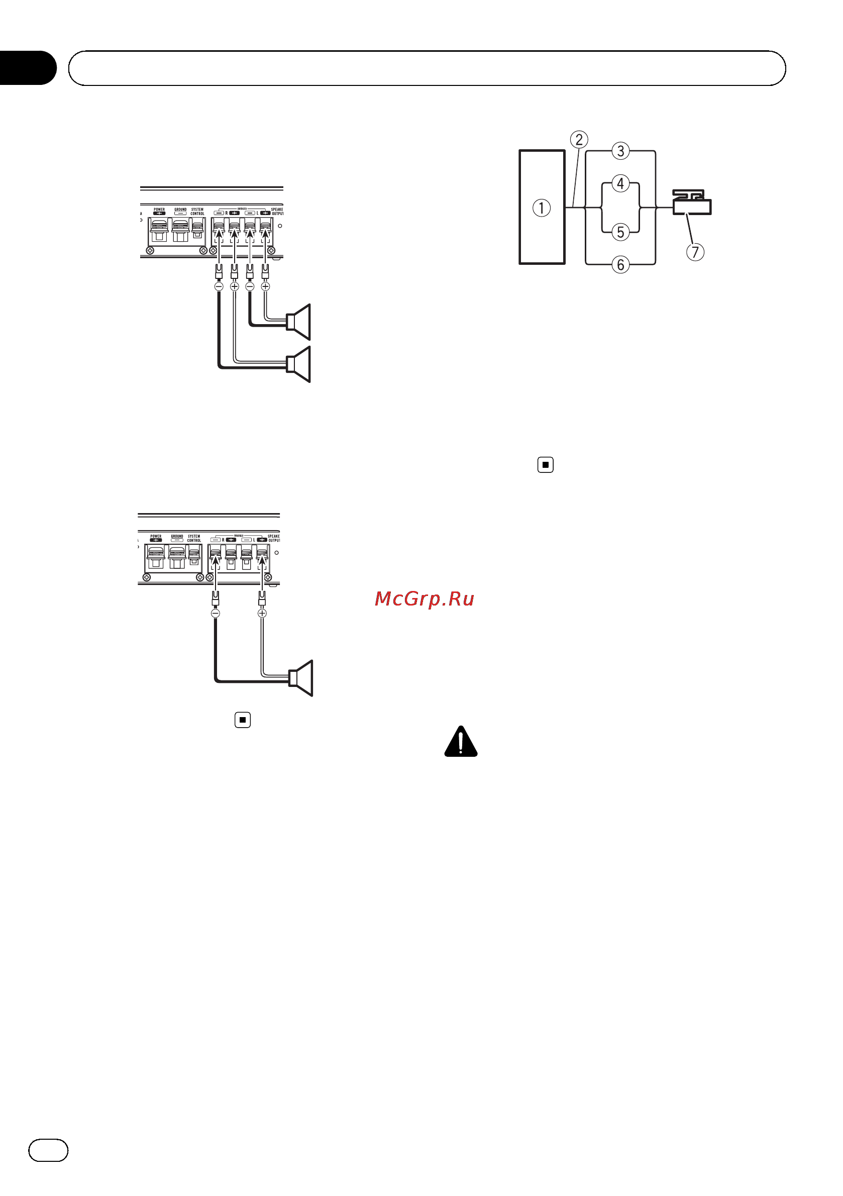 Pioneer GM-3500T [18/84] Connexion des appareils