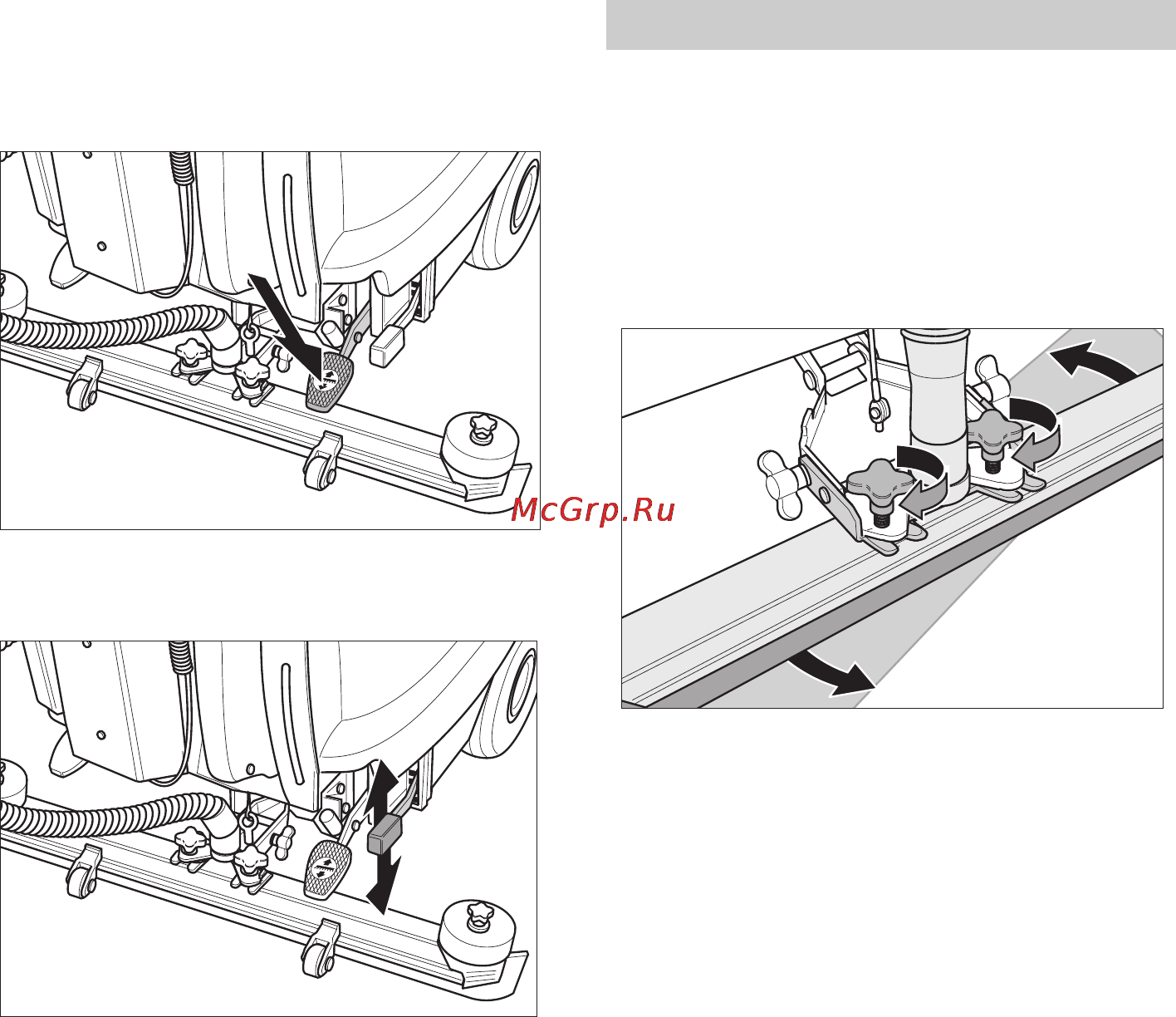 Karcher BR 55/60 W Bp [437/485] Sūkšanas stieņa iestatīšana