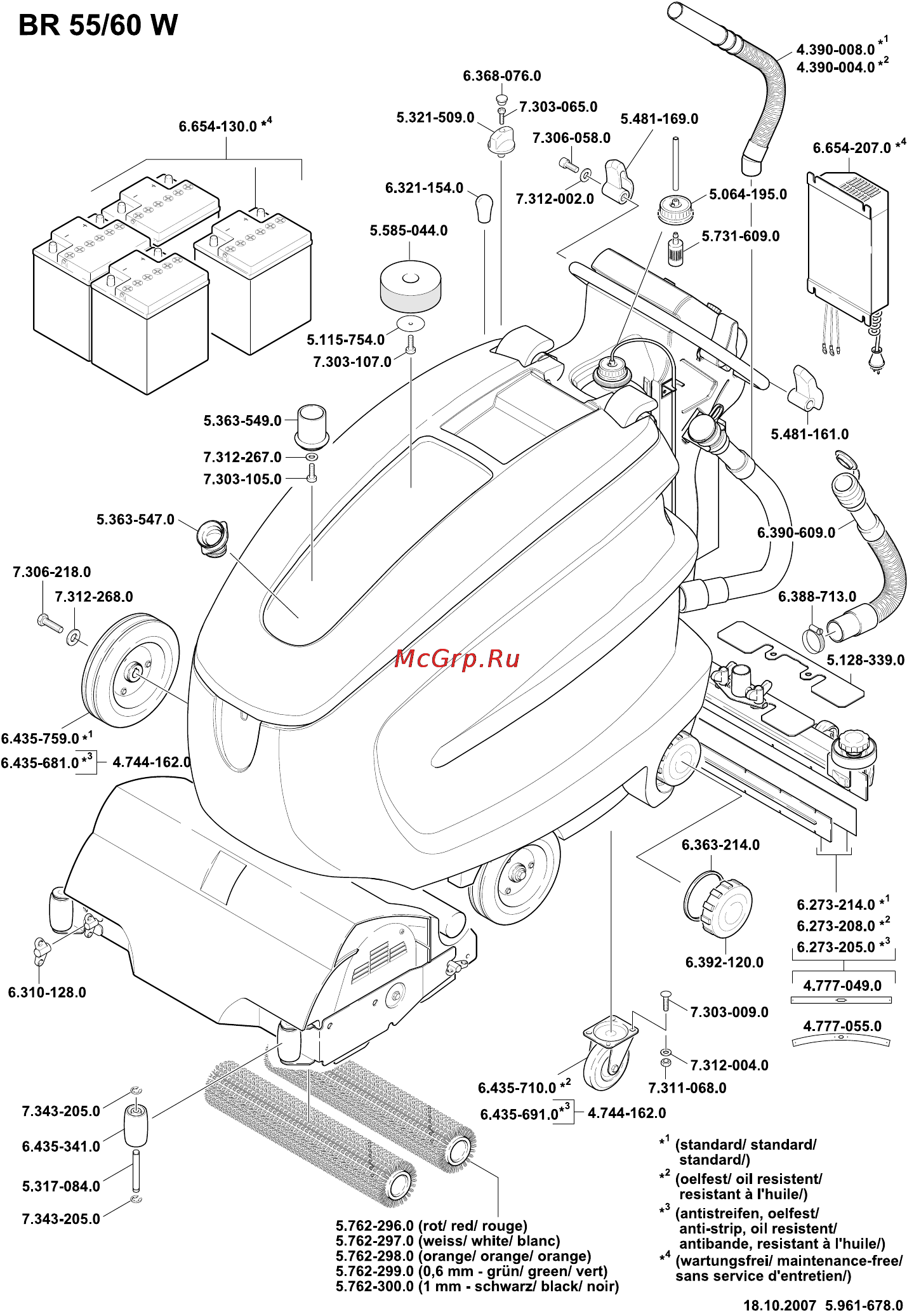 Karcher BR 55/60 W Bp Инструкция по эксплуатации онлайн [483/485] 1958