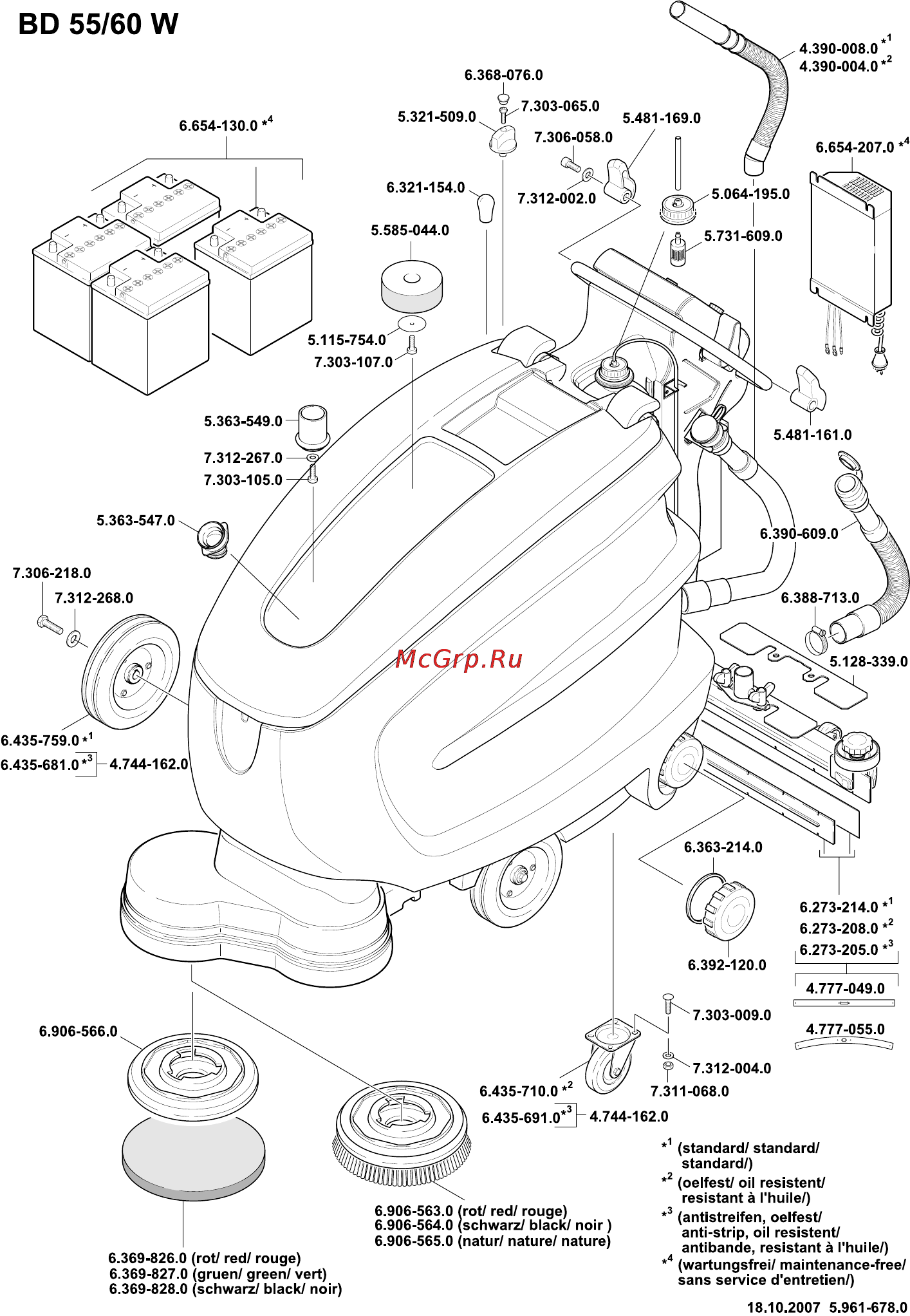 Karcher BR 55/60 W Bp Инструкция по эксплуатации онлайн [484/485] 1958