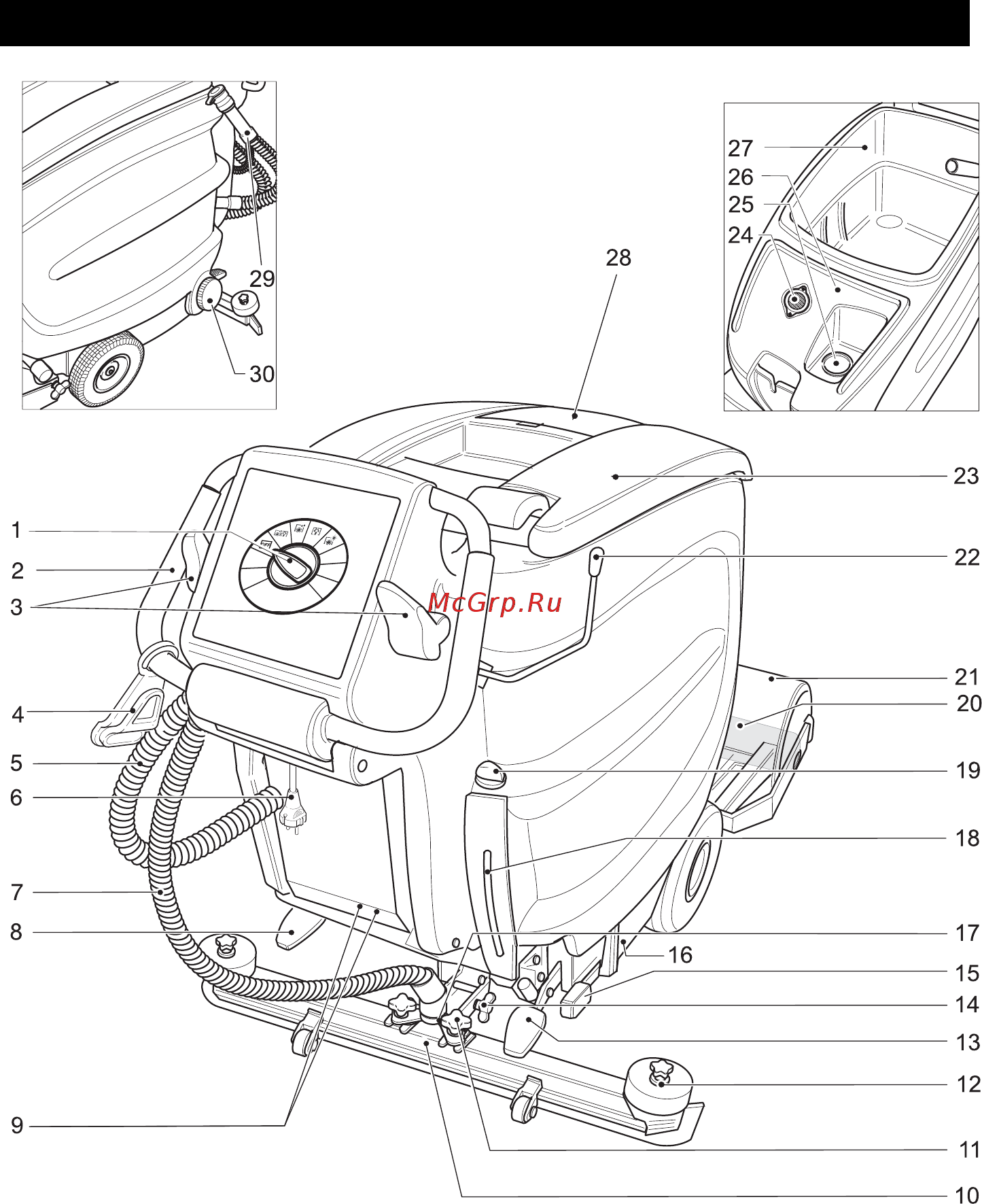 Karcher BR 55/60 WEP [241/384] Elementy urządzenia