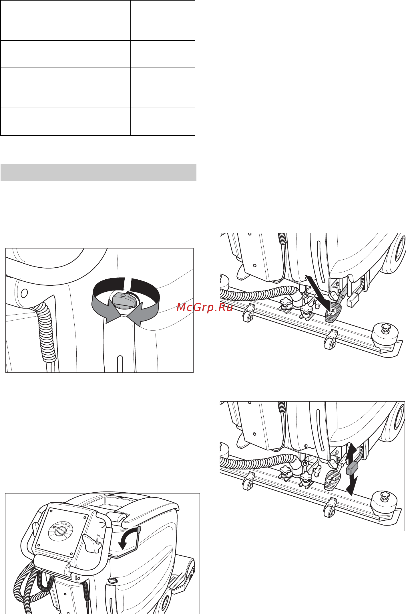 Karcher BR 55/60 WEP [302/384] Postavke