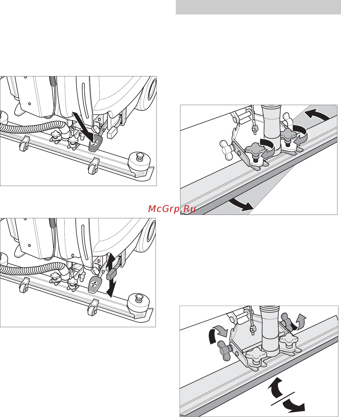 Karcher BR 55/60 WEP [36/384] Réglage de la barre d aspiration