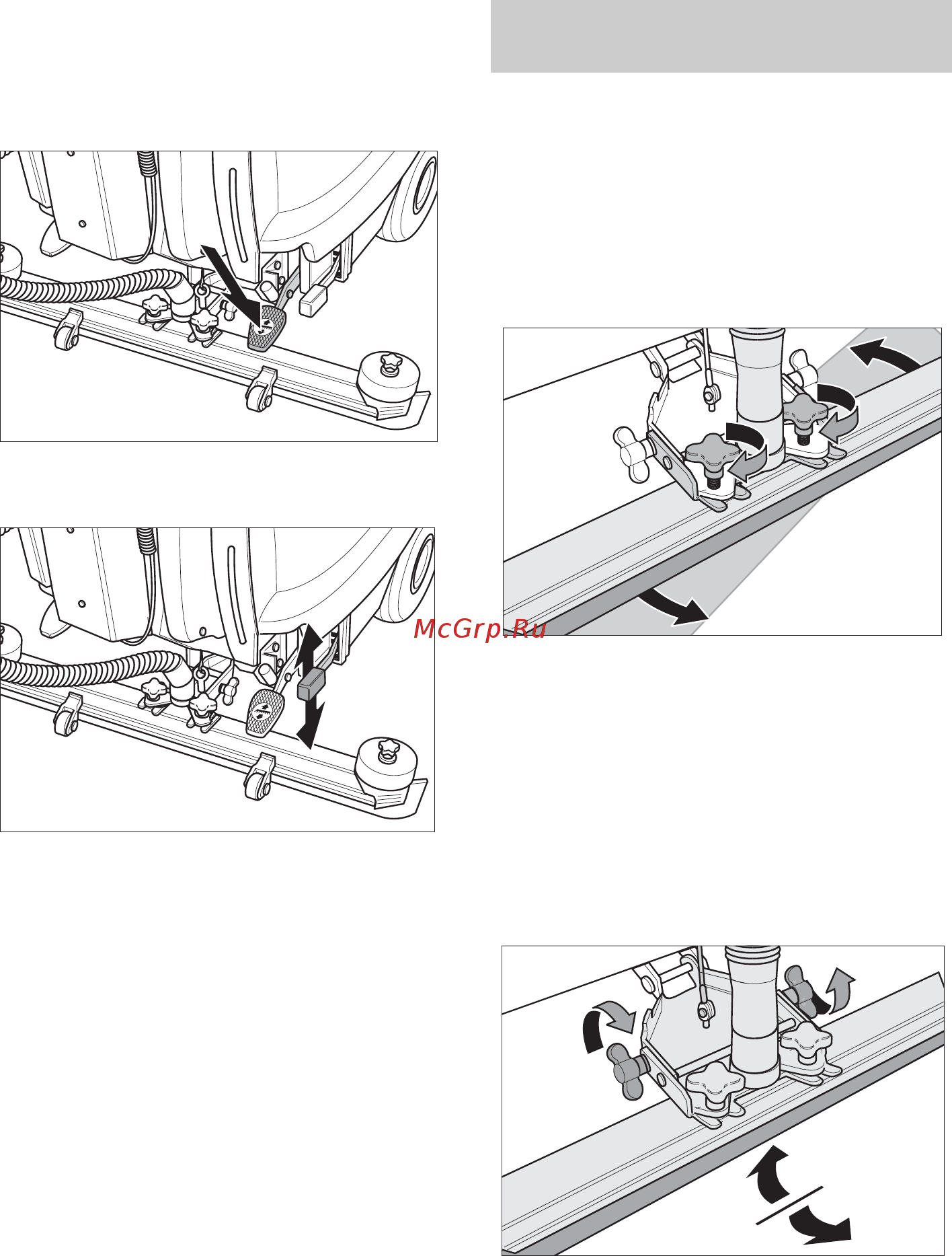 Karcher BR 55/60 WEP [374/384] Встановлення всмоктувальної пластини