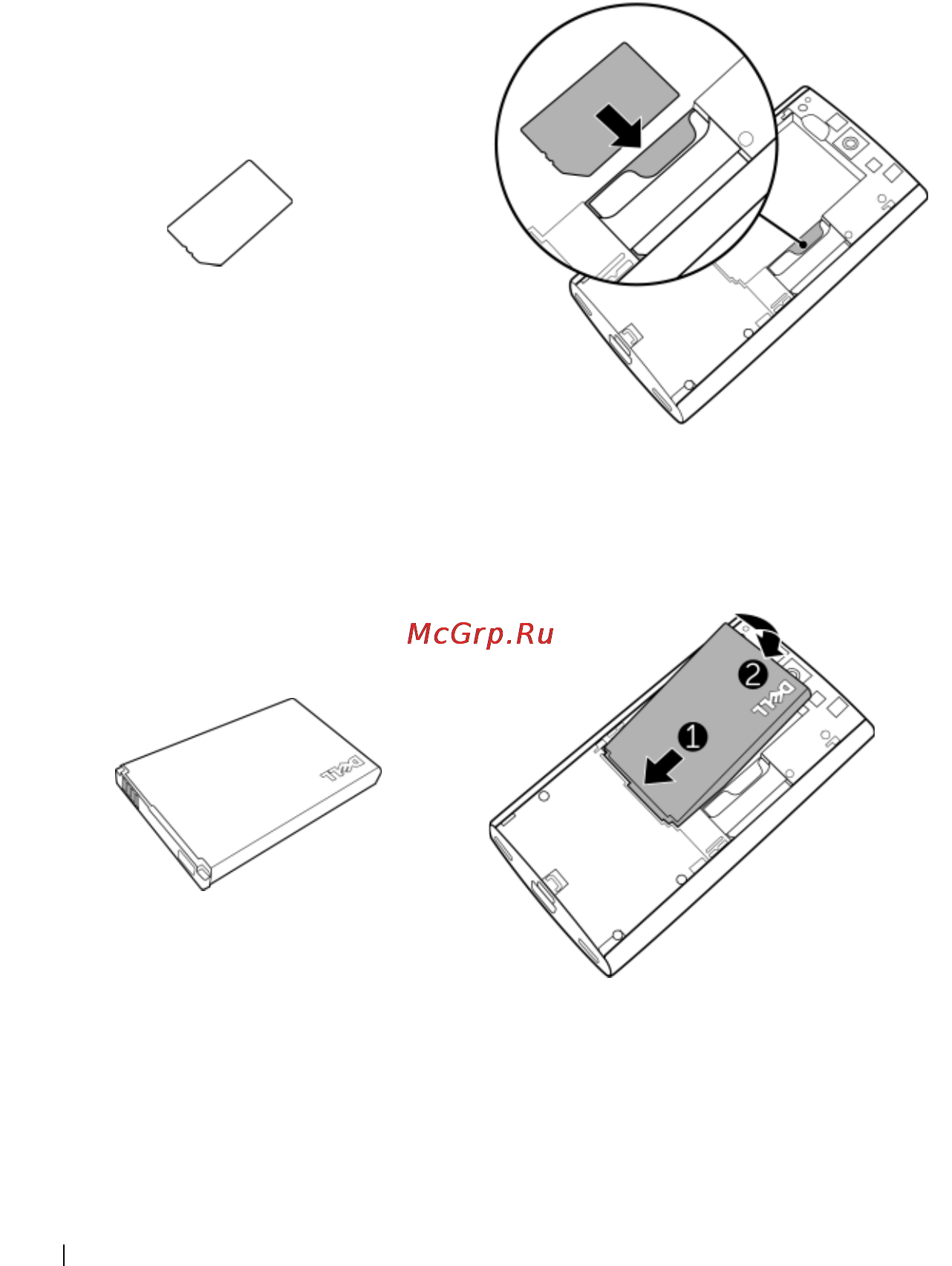 Dell Venue Pro [12/107] Insert the sim card