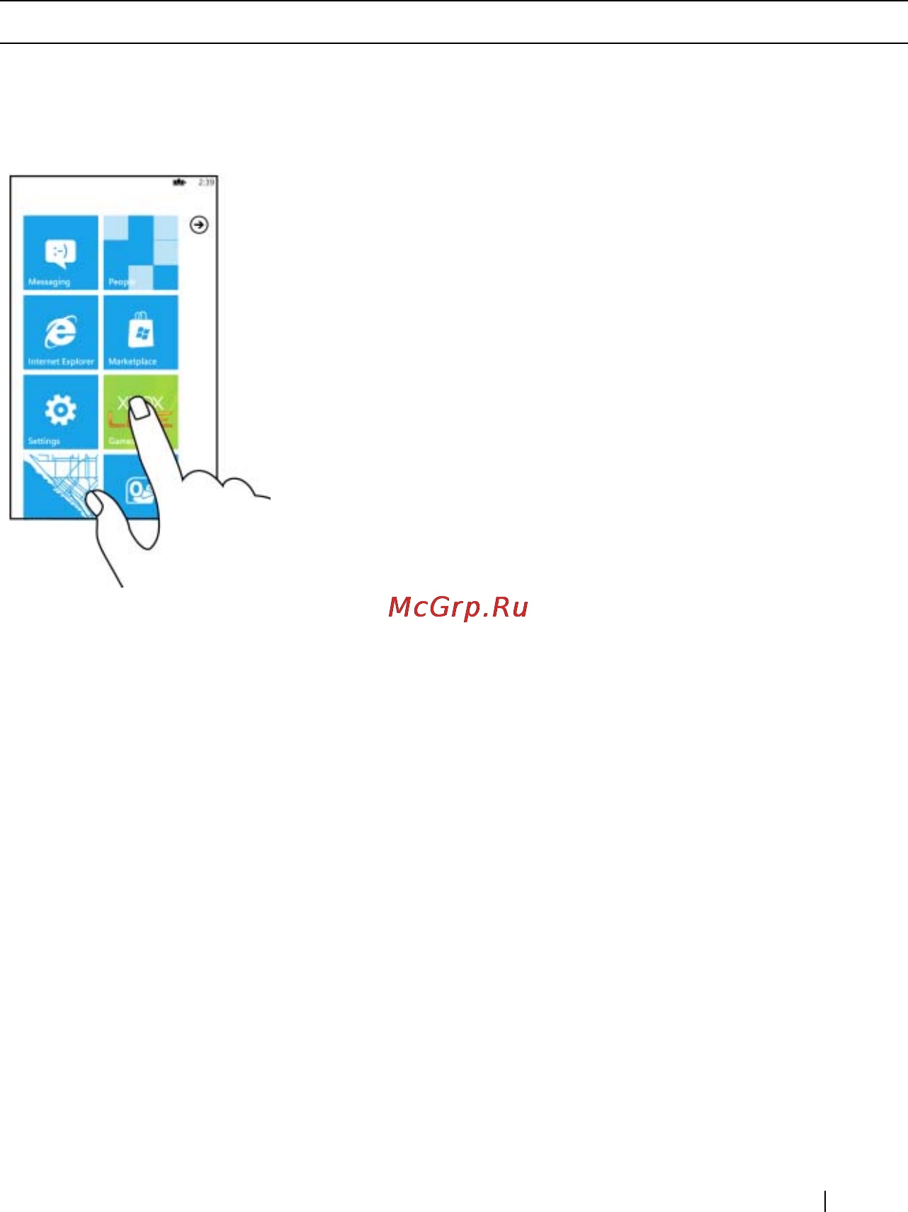 Dell Venue Pro [21/107] Touch screen gestures