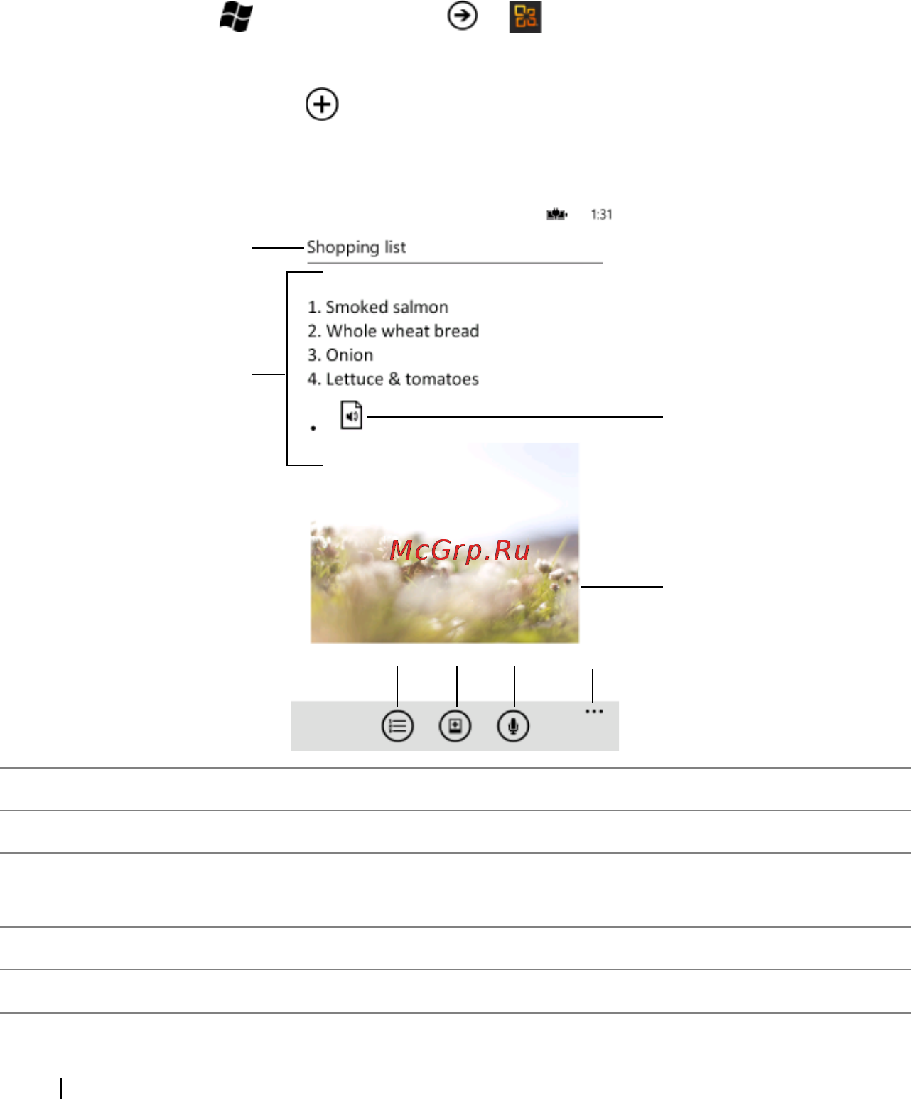 Dell Venue Pro [90/107] To create a new note