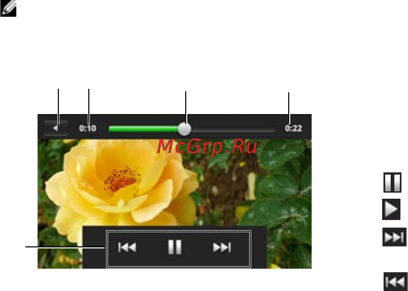 Dell Aero [132/202] Using the video player