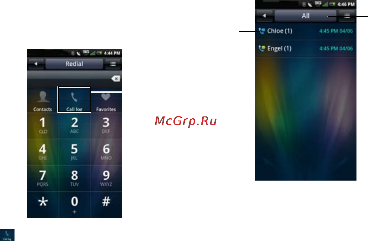 Dell Aero [74/202] Accessing the call log