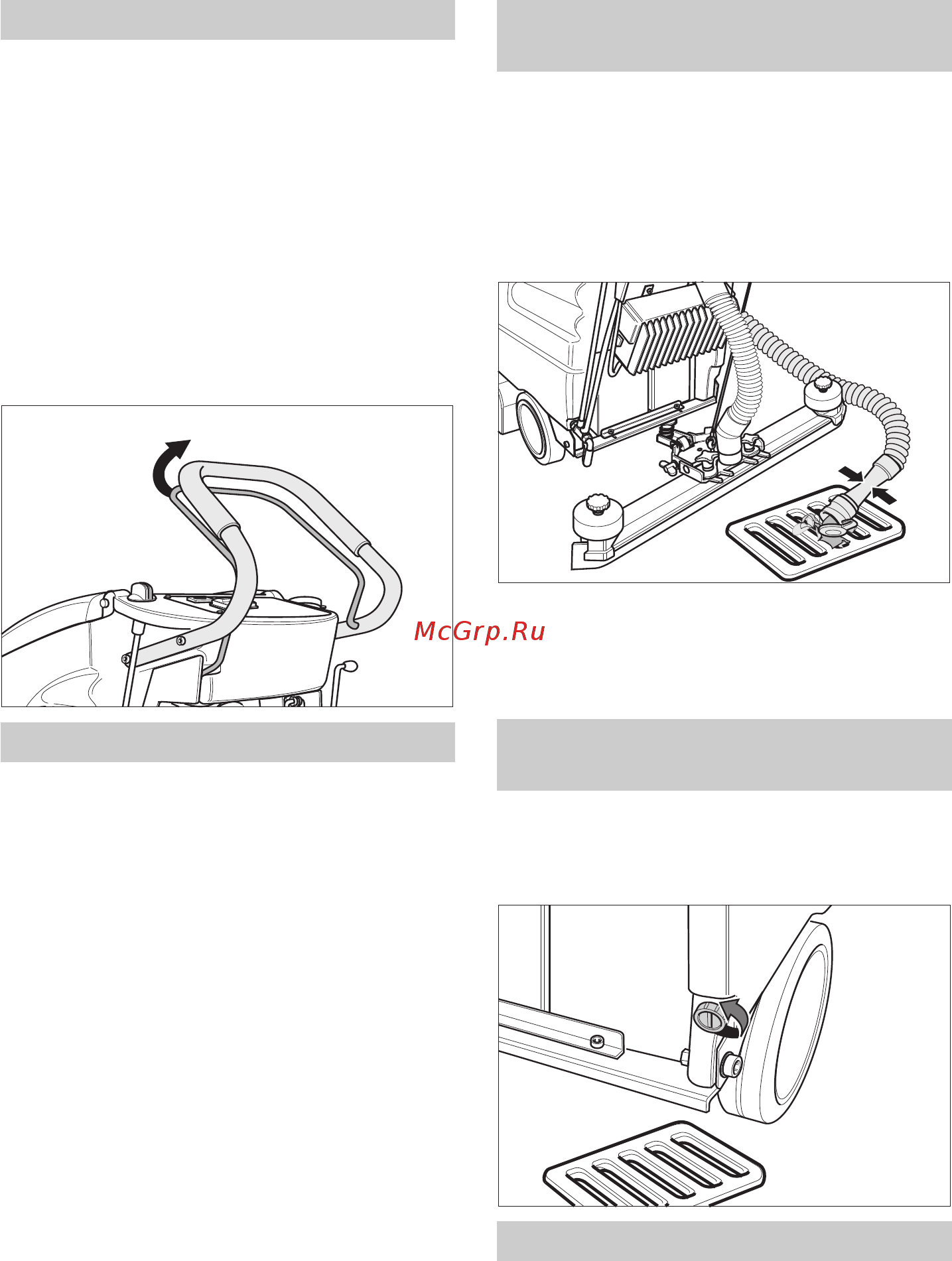 Karcher BR 530 Bp Pack [274/384] Praznjenje rezervoarja za svežo vodo
