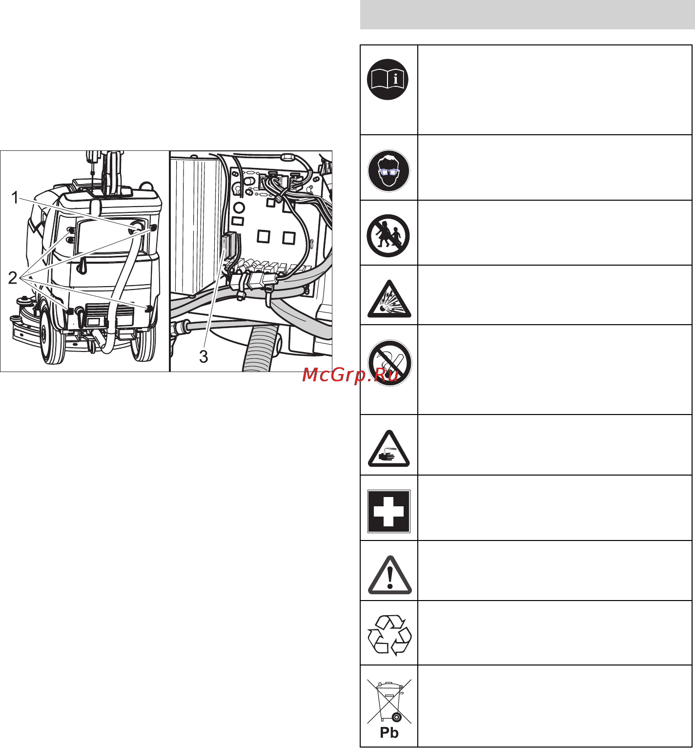 Karcher BD 40/12 C Bp Pack *EU [365/374] Замінити акумулятори