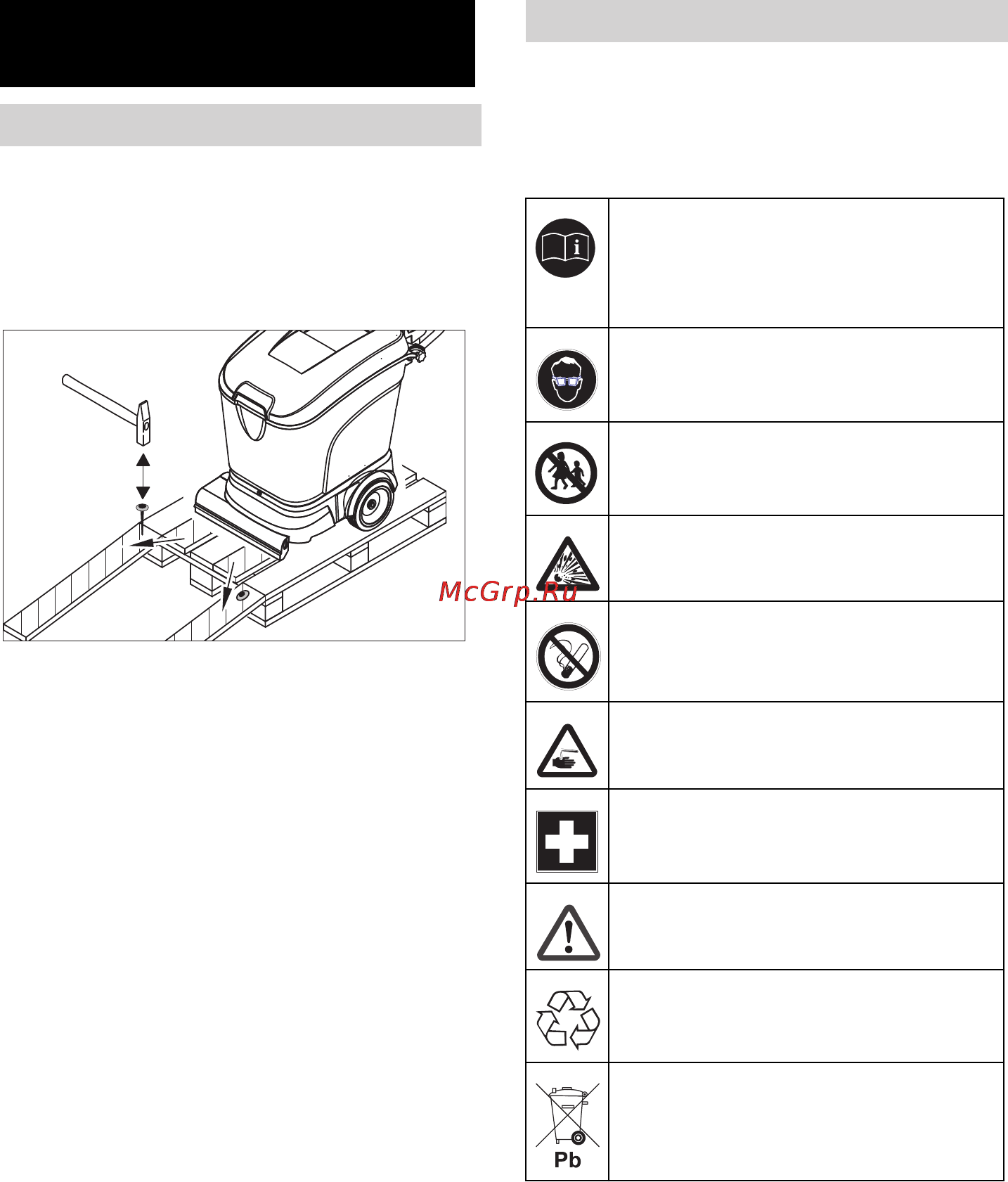 Karcher BR 40/25 C Bp Pack [49/136] Prima della messa in funzione