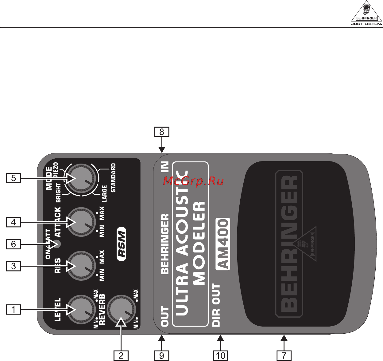 Behringer AM400 Инструкция по эксплуатации онлайн