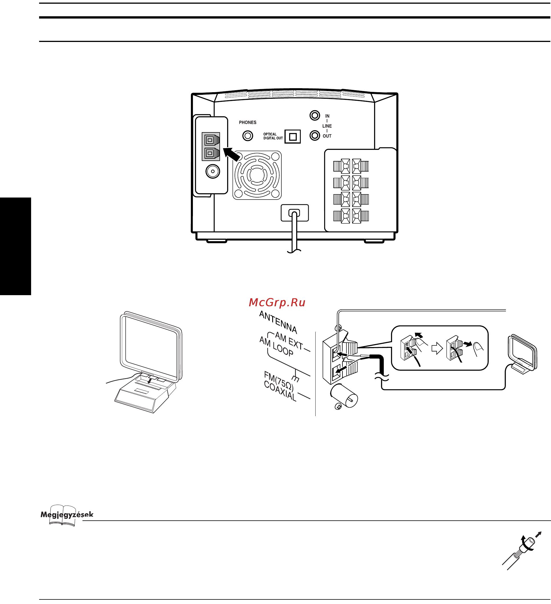 JVC FS-X5 [70/125] A központi készülék ca fsx5 hátlapja