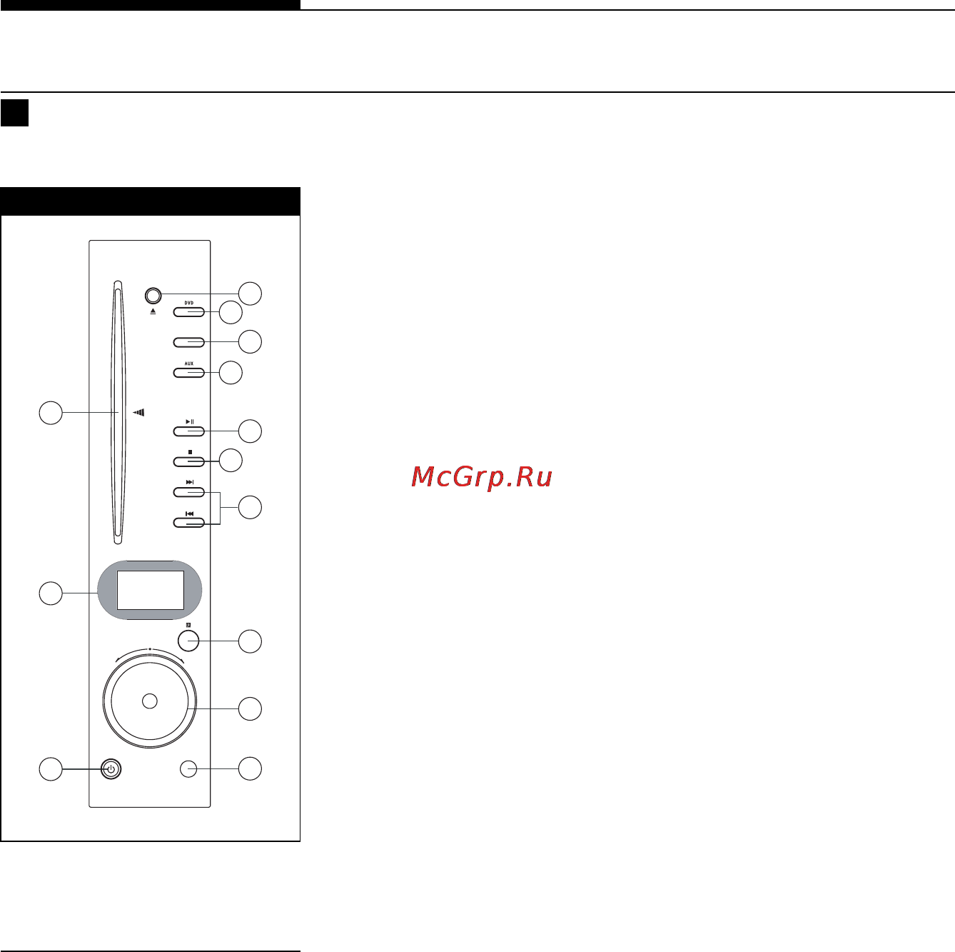 Bork SVC 2280 SI [10/52] Описание проигрывателя