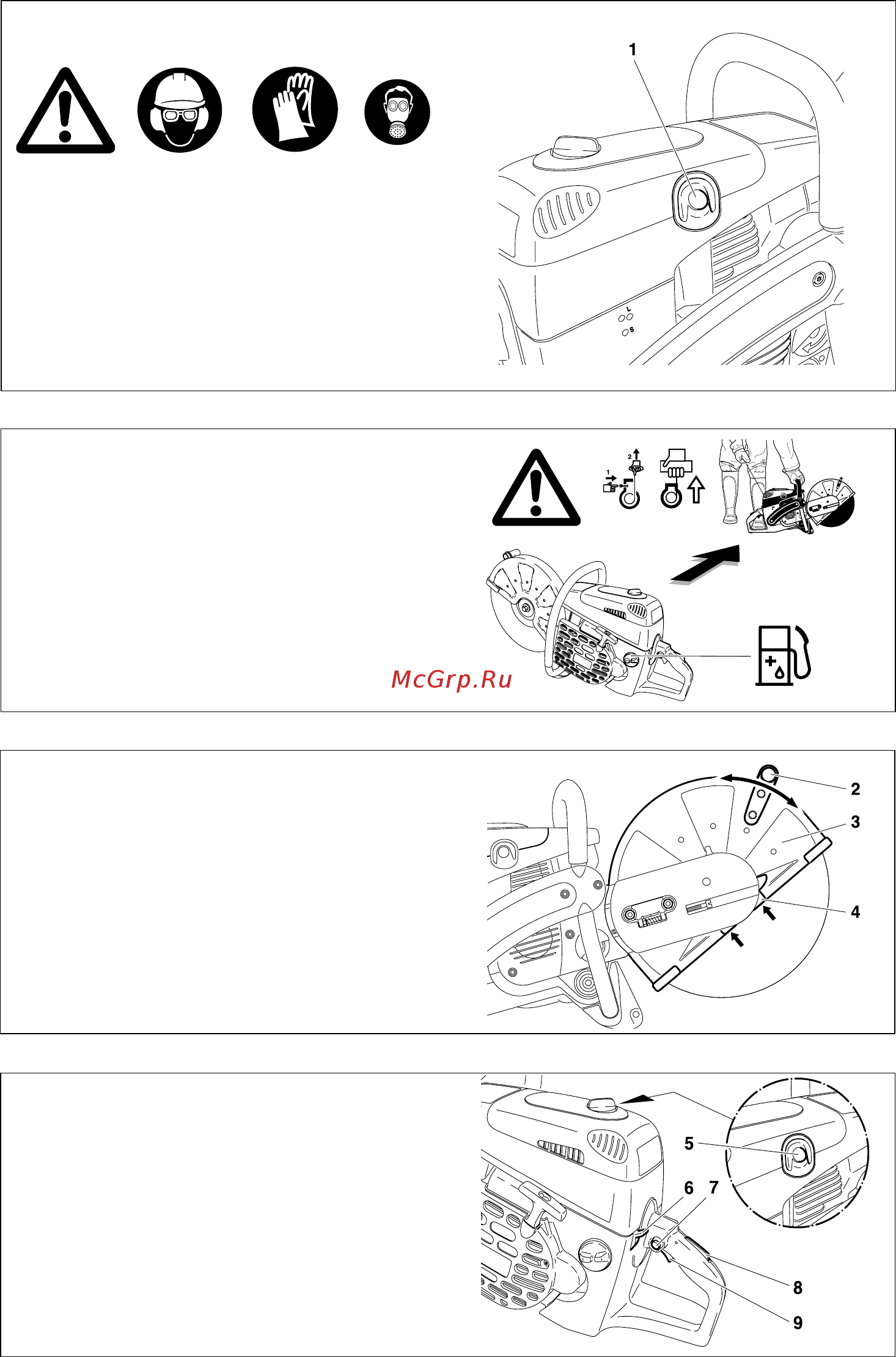 Makita DPC7330 [16/32] Холодный запуск