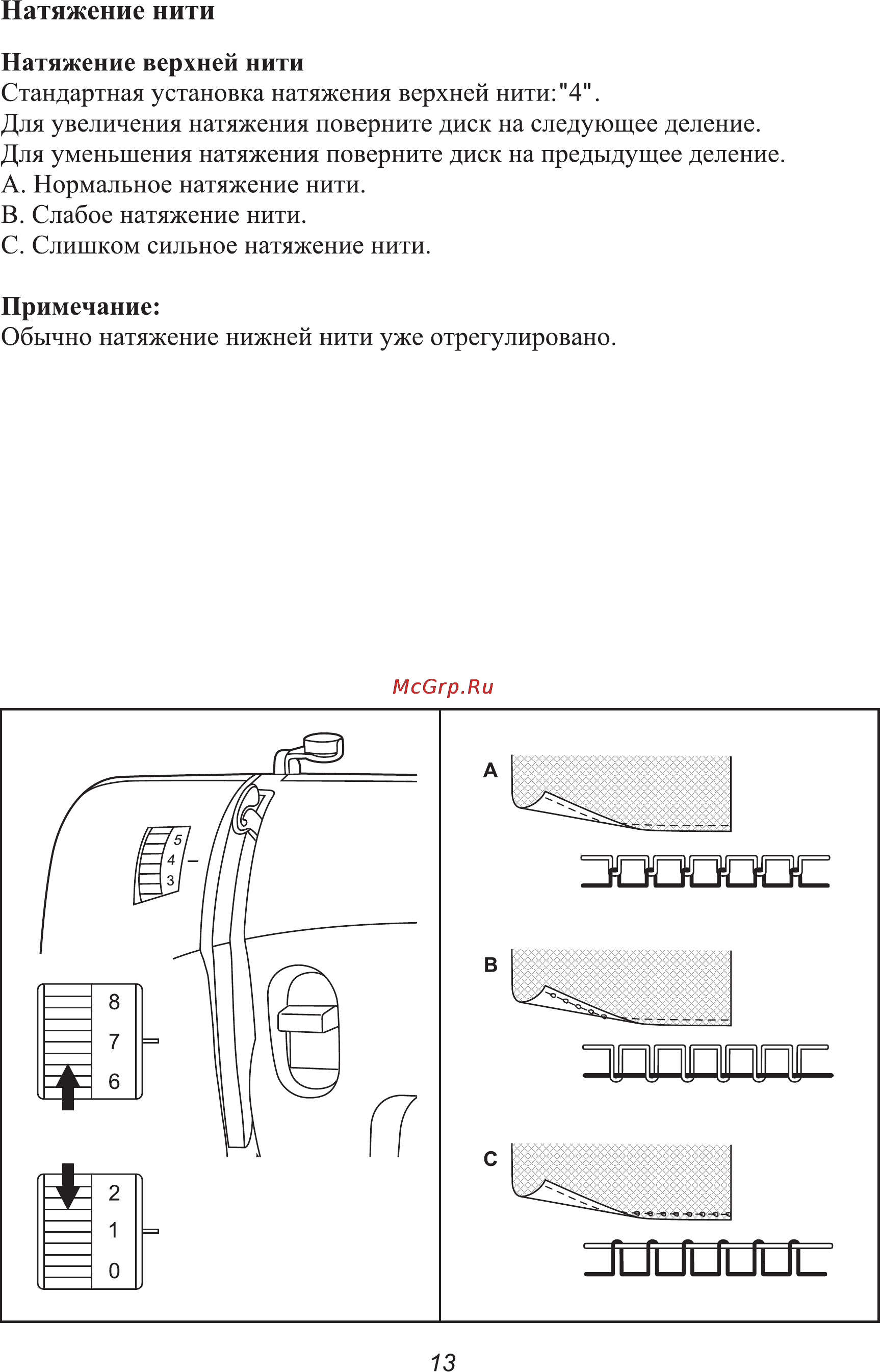 Astralux 650 White [16/31] Натяжение нити