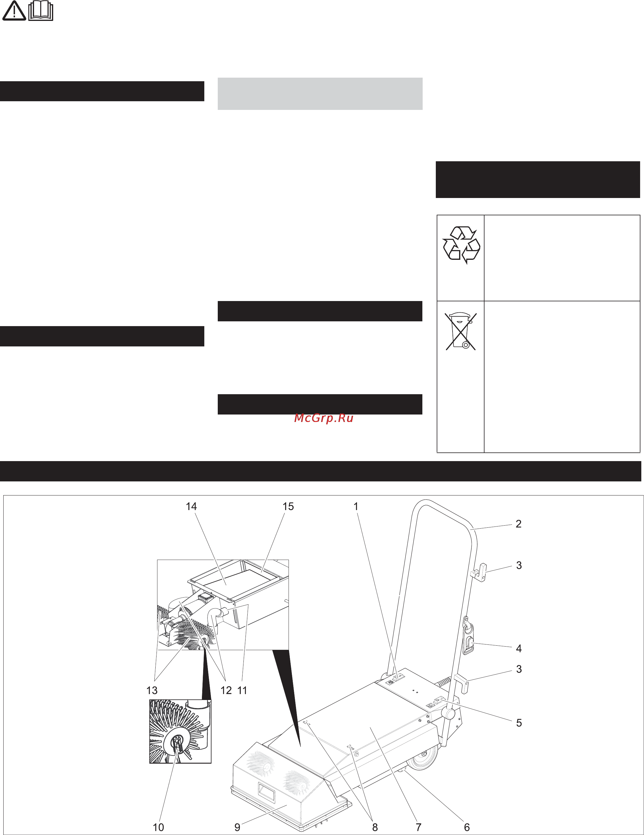 Karcher BR 45/10 ESC *EU [9/88] Consignes de sécurité