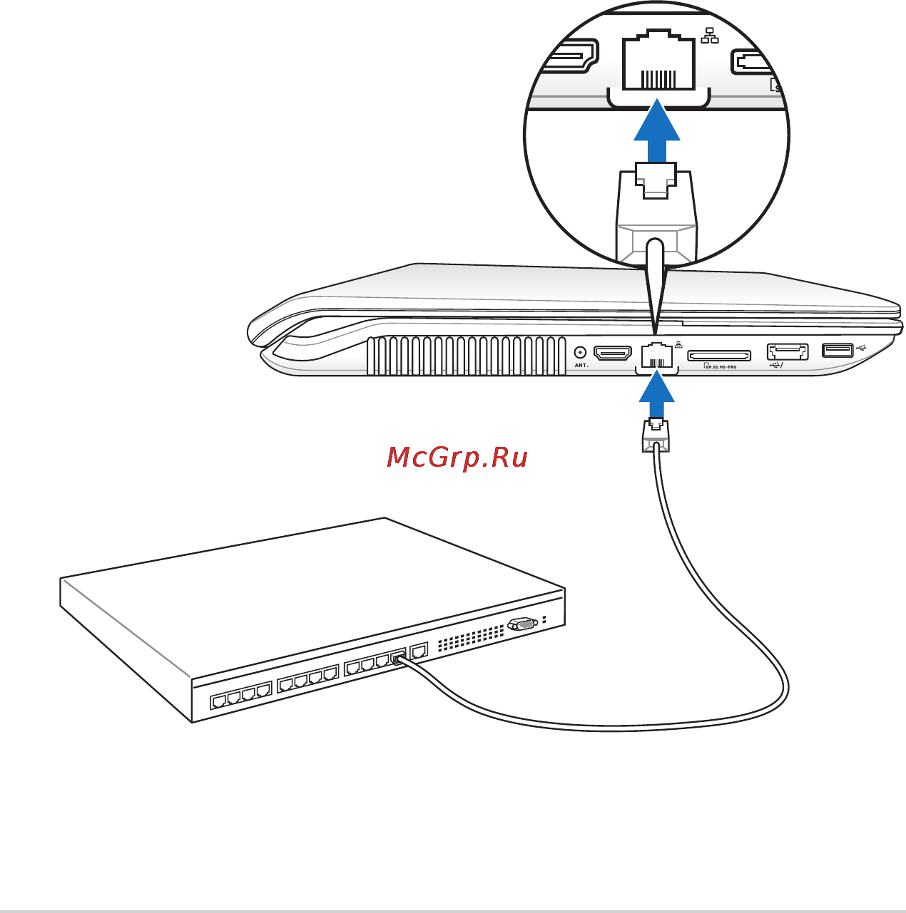 Asus N53SV i5-2410 [64/114] Twisted pair cable