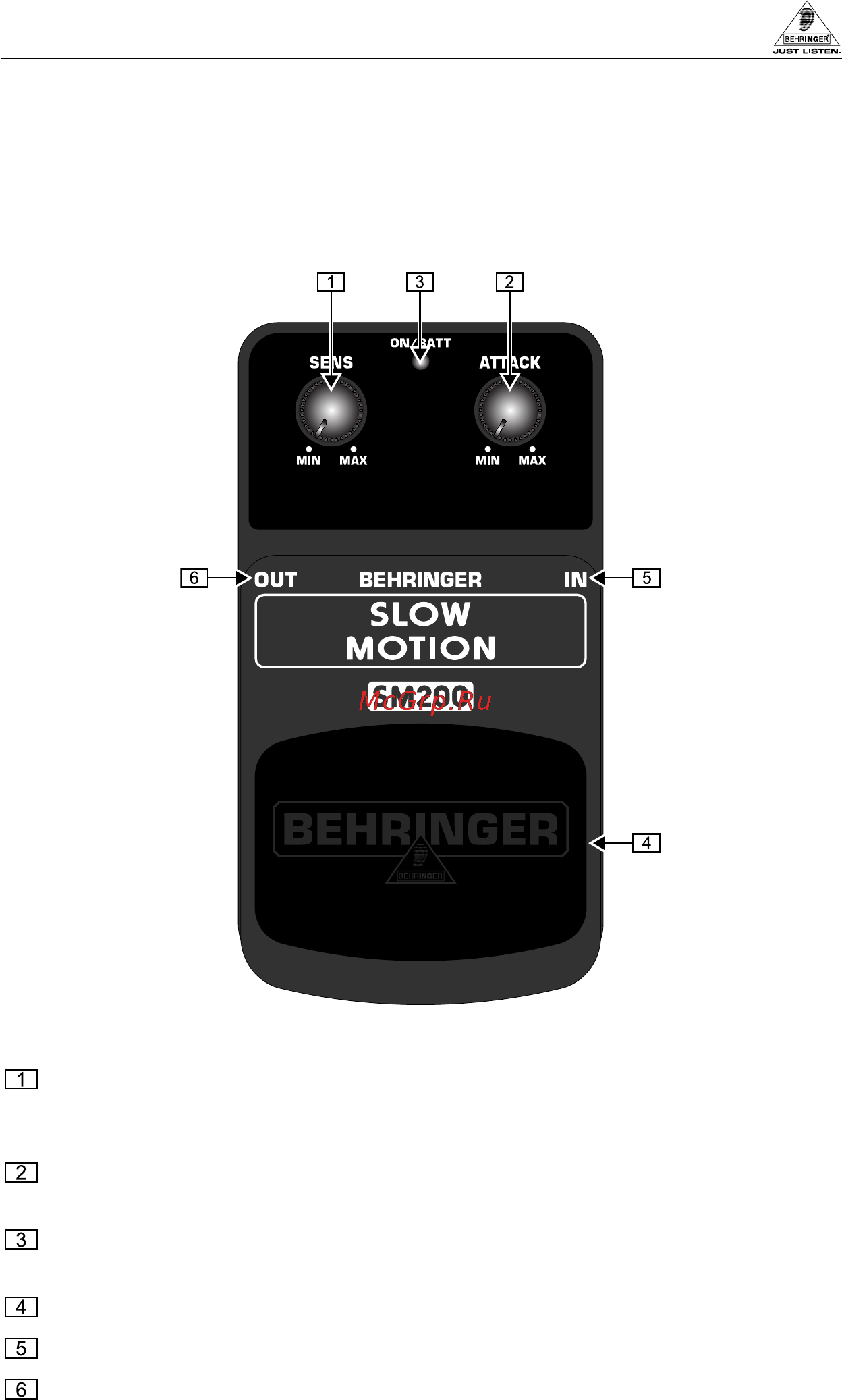 Behringer SM 200 SLOW MOTION Инструкция по эксплуатации онлайн