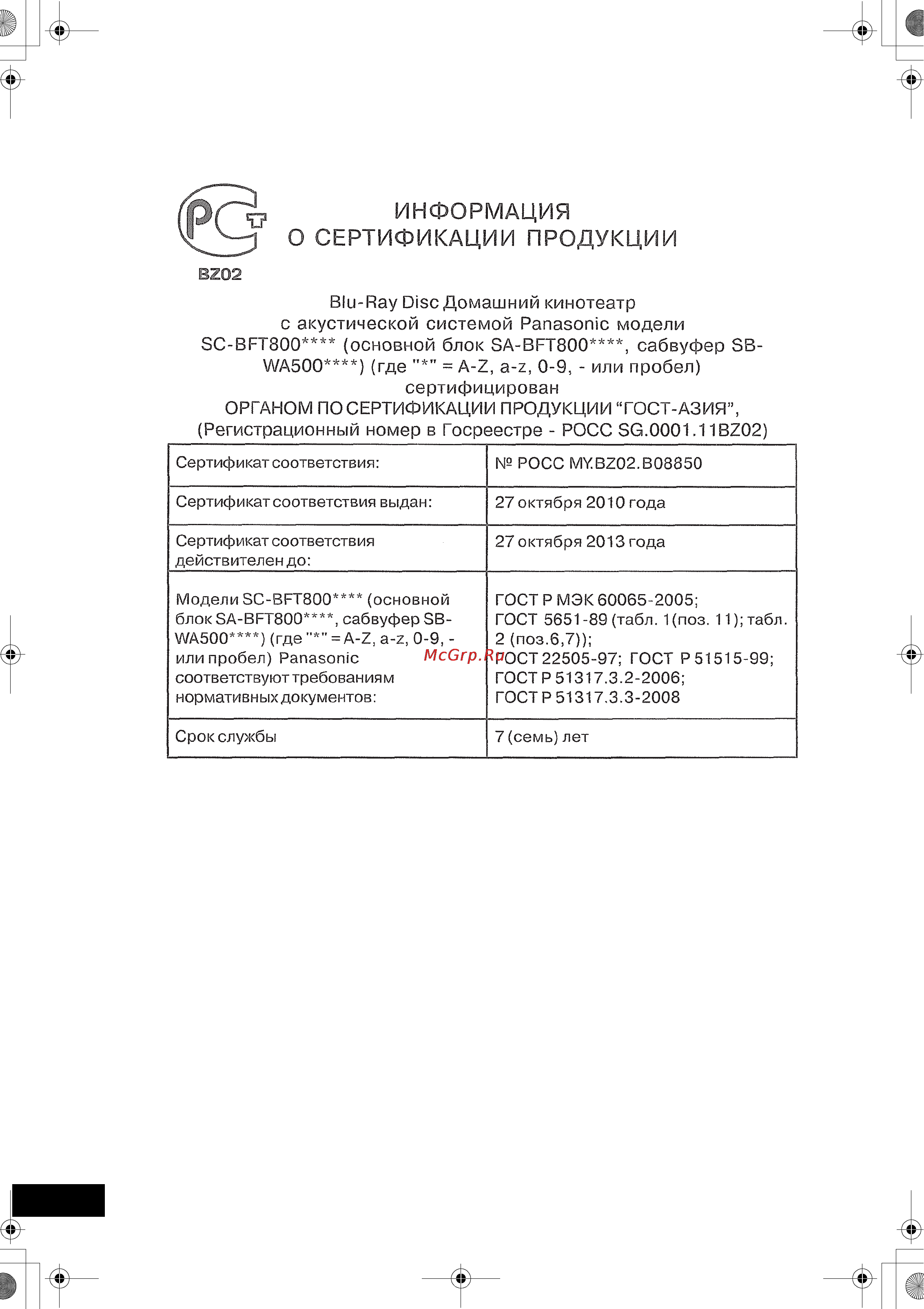Panasonic SC-BFT800EE-K Инструкция по эксплуатации онлайн [52/54] 2532